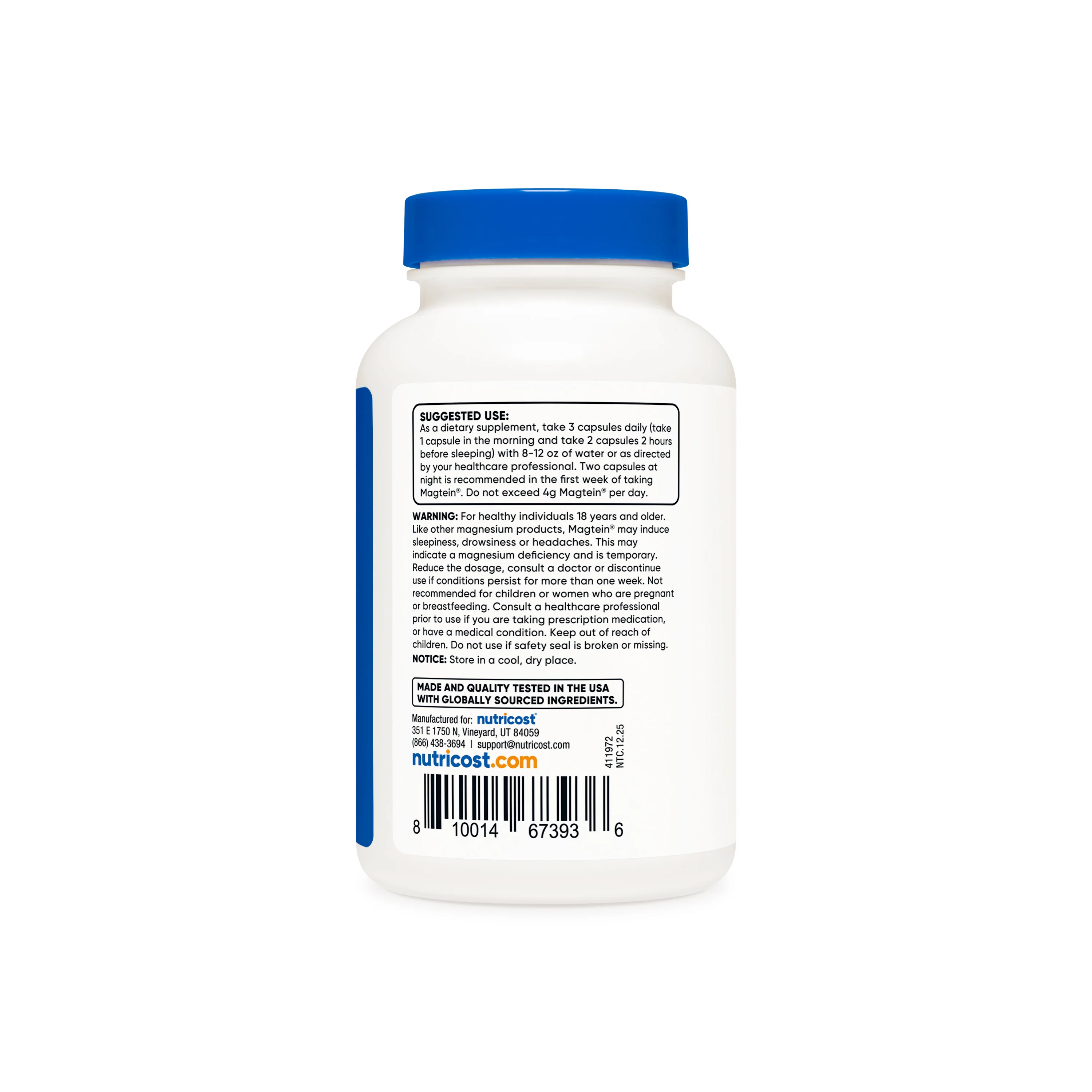 Nutricost Magnesium L-Threonate As Magtein® - Image 3