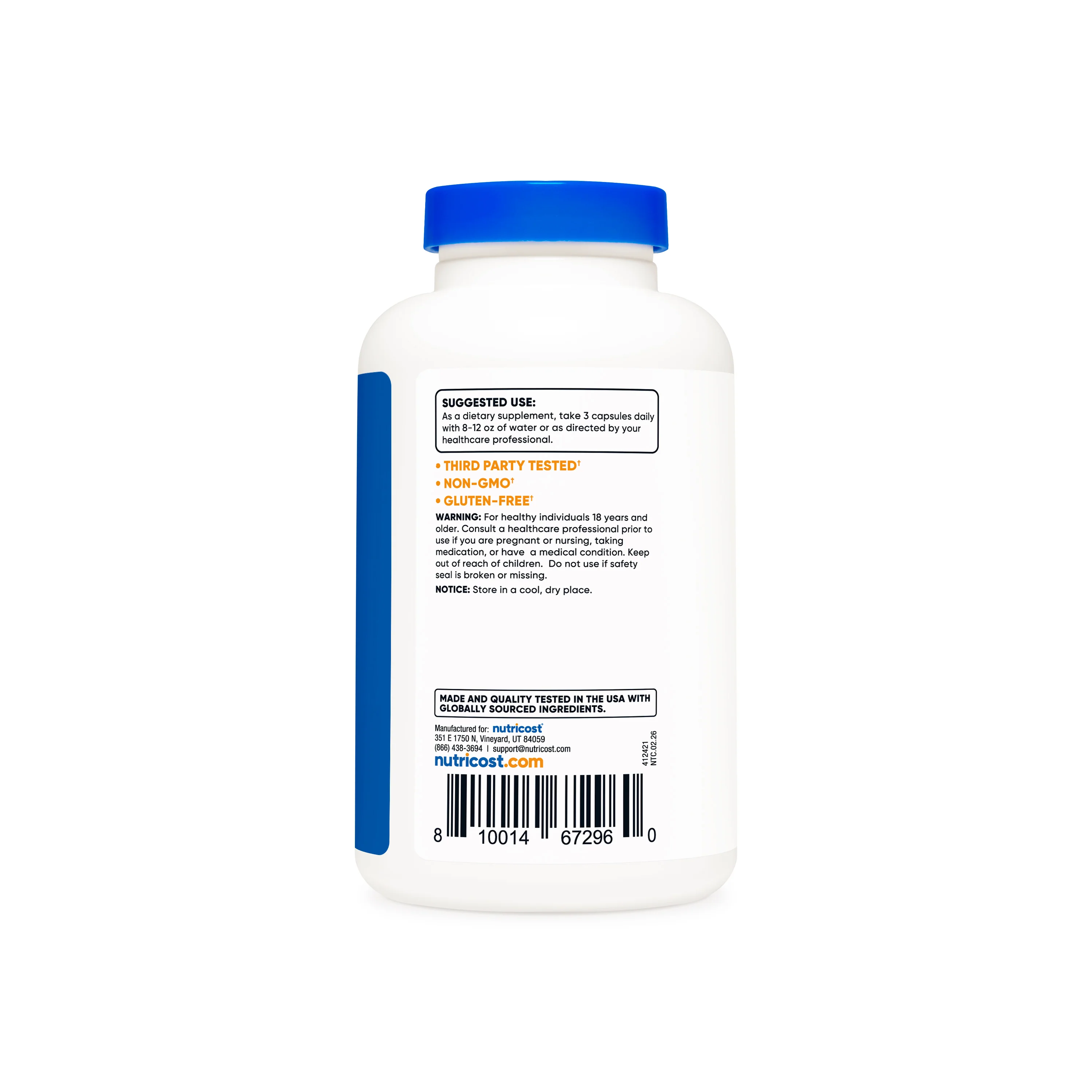 Nutricost Magnesium Malate Capsules - Image 3