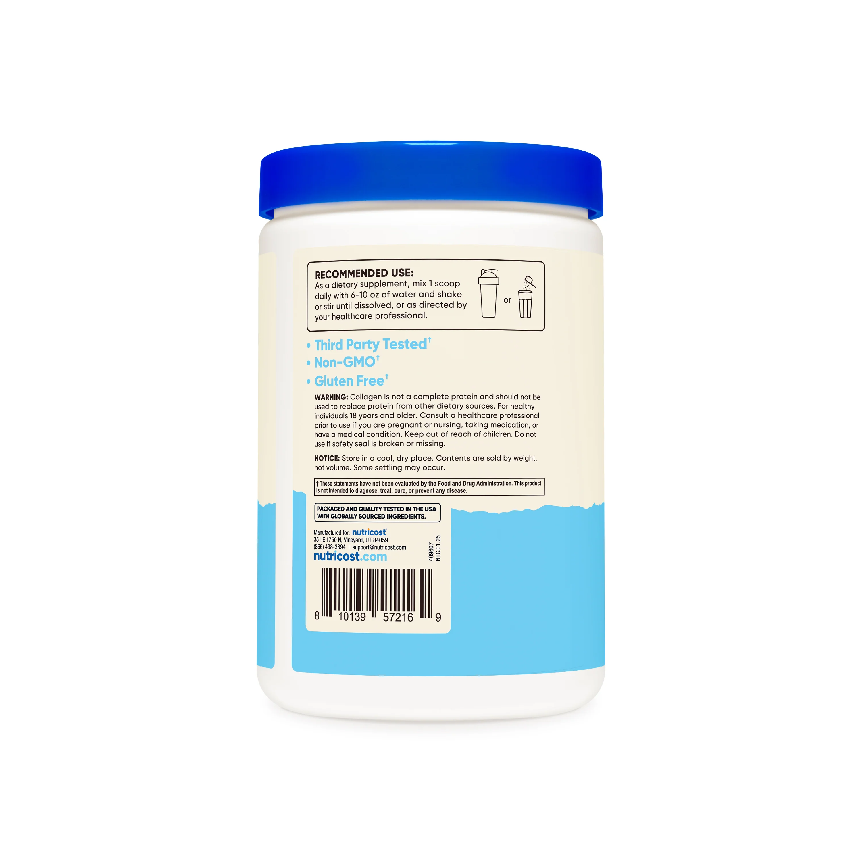 Nutricost Farm-Raised Marine Collagen Powder - Image 3