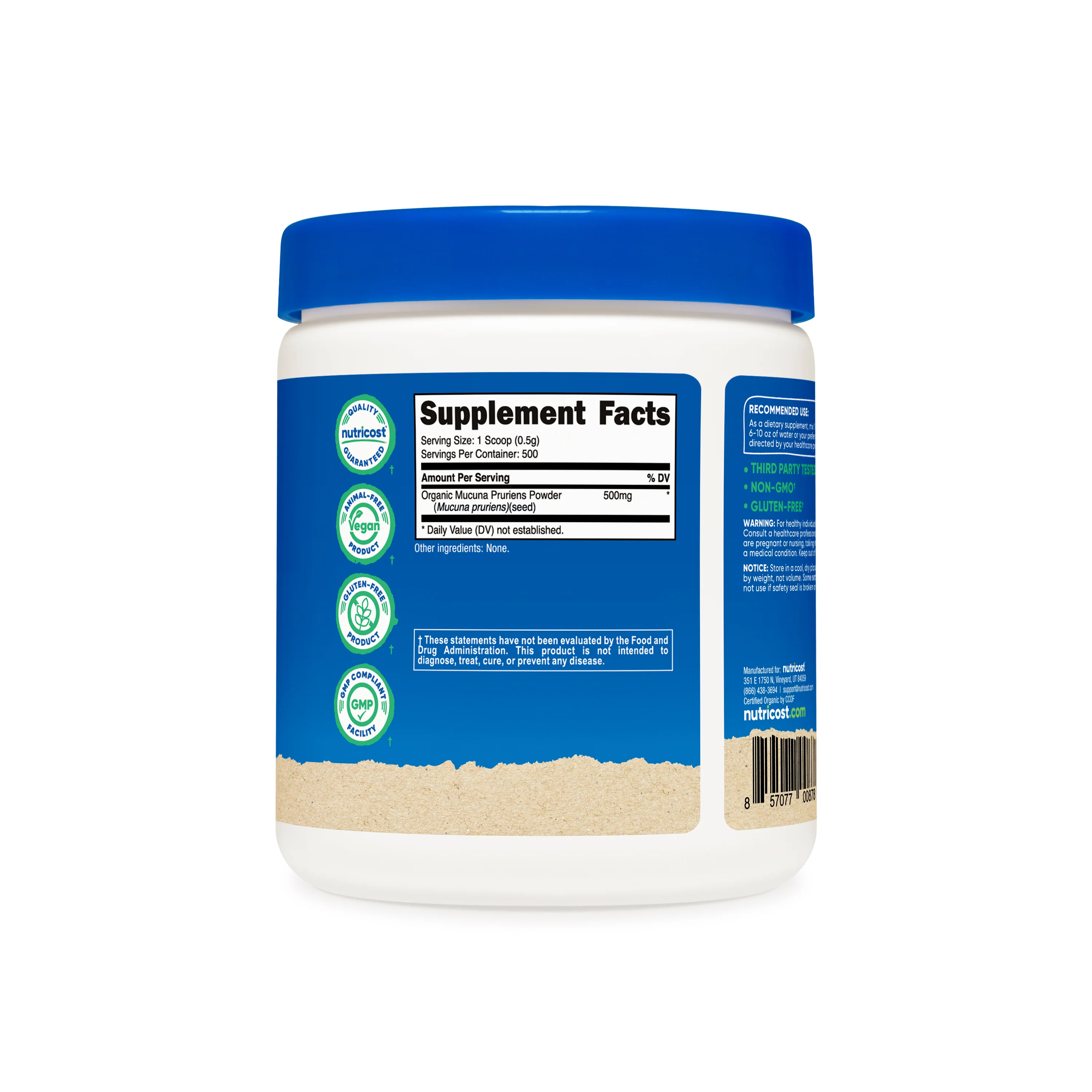Nutricost Organic Mucuna Pruriens Powder - Image 2