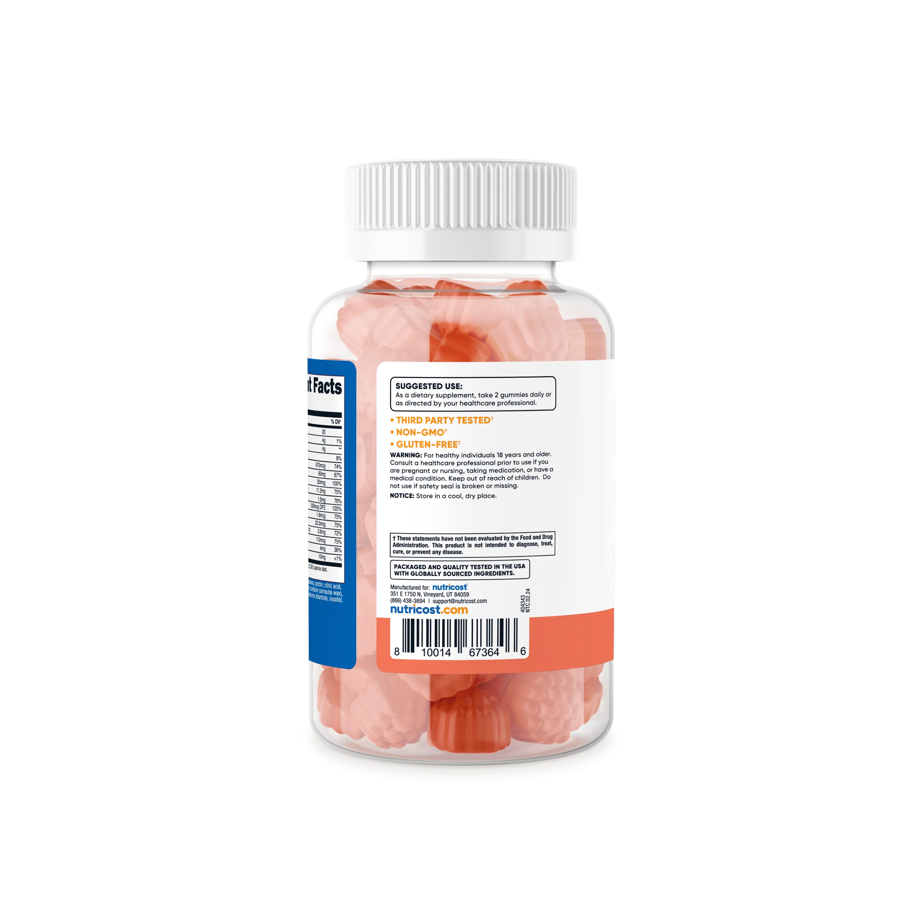 Nutricost Multivitamin (Berry) (180 Gummies) - Image 3