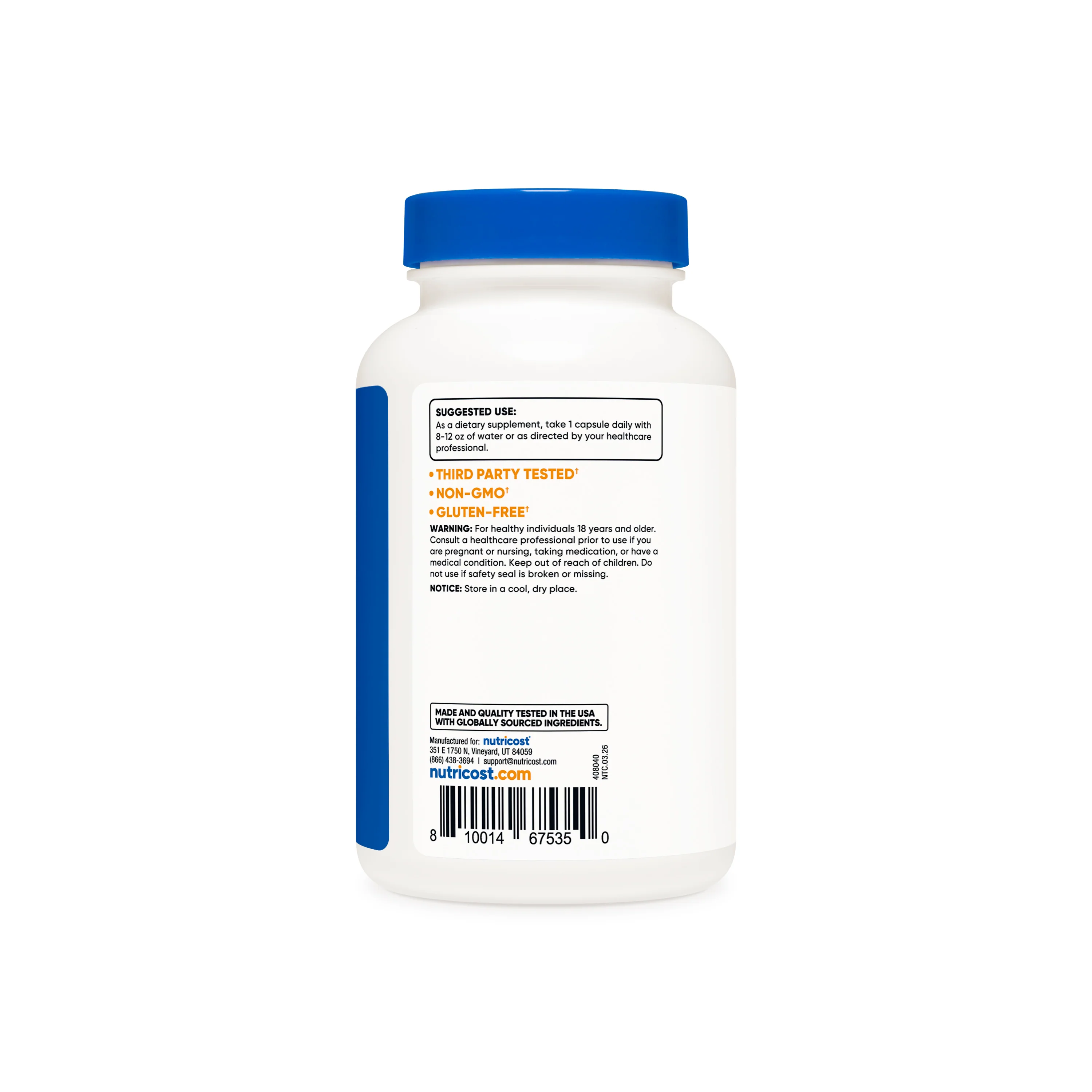 Nutricost N-Acetyl L-Cysteine (NAC) Capsules - Image 12