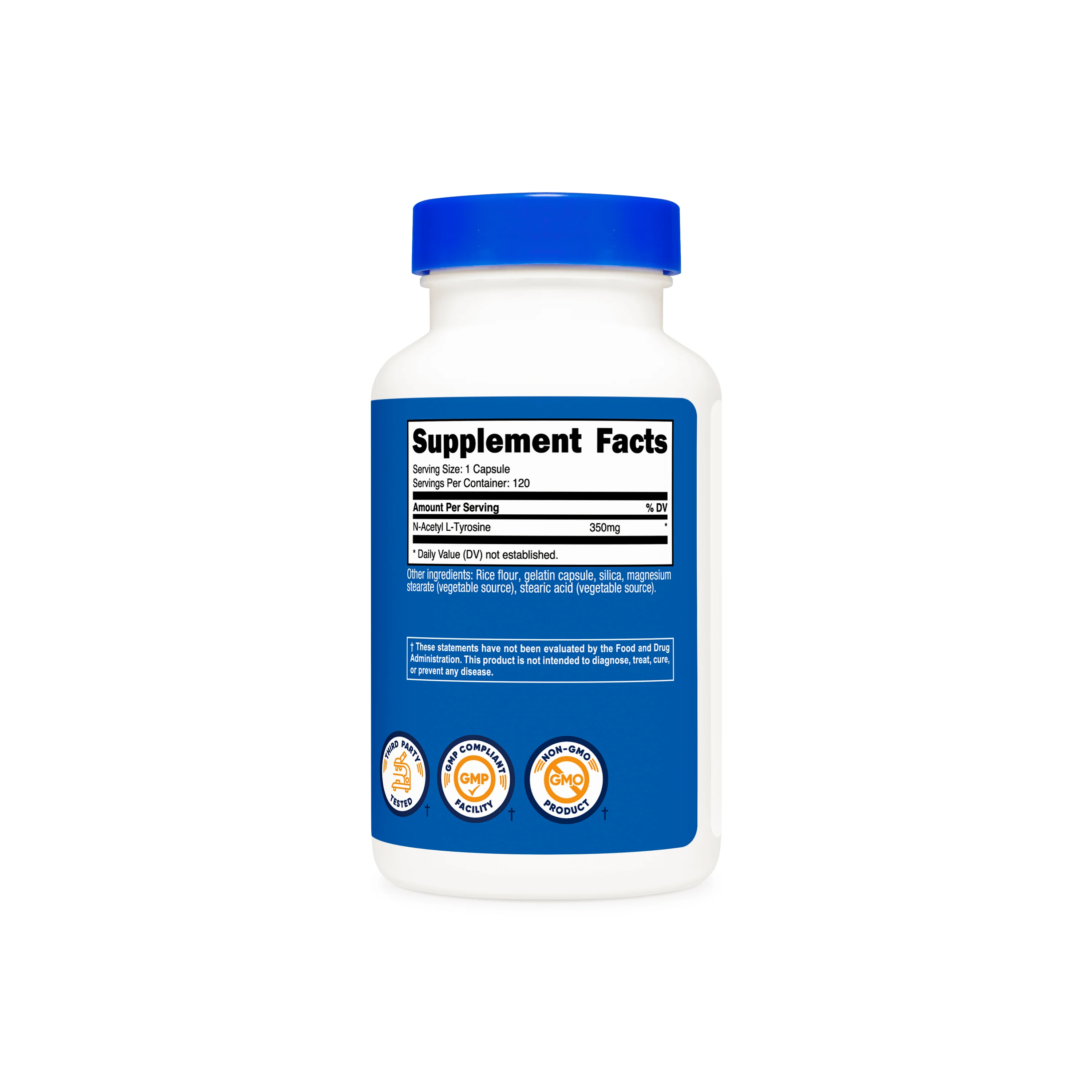 Nutricost N-Acetyl L-Tyrosine (NALT) Capsules - Image 2