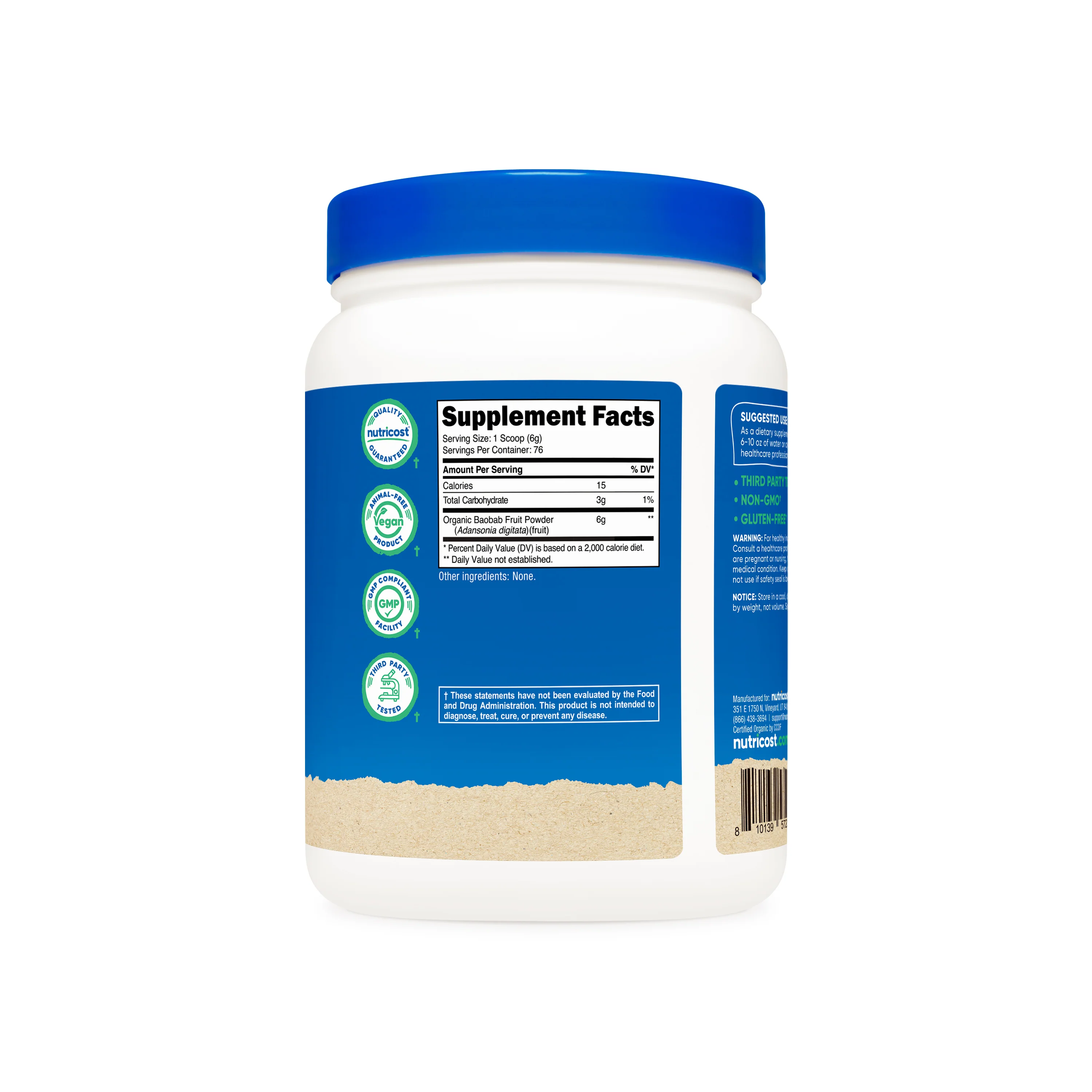 Nutricost Organic Baobab Fruit Powder - Image 2
