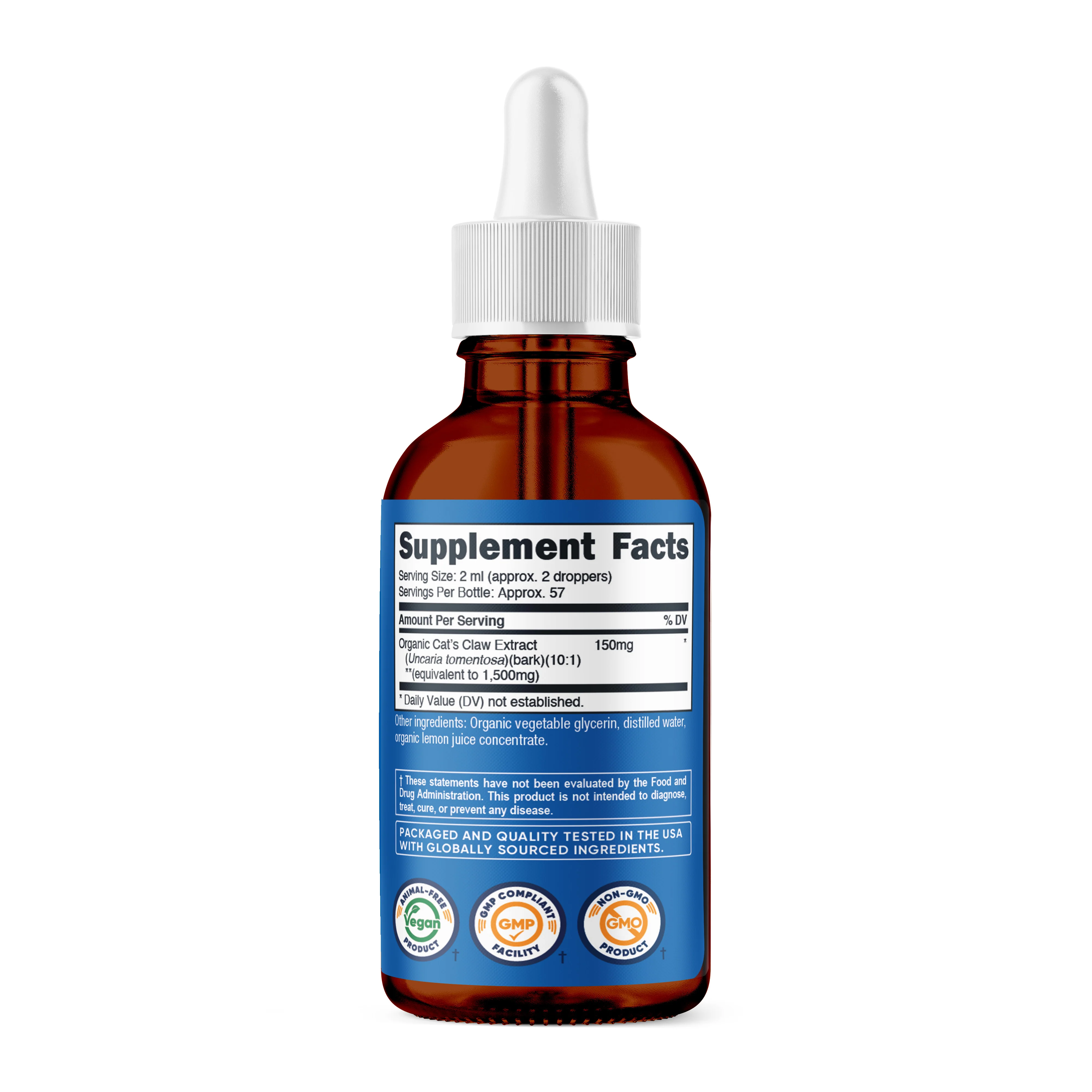 Nutricost Organic Cat's Claw Liquid Drops - Image 2
