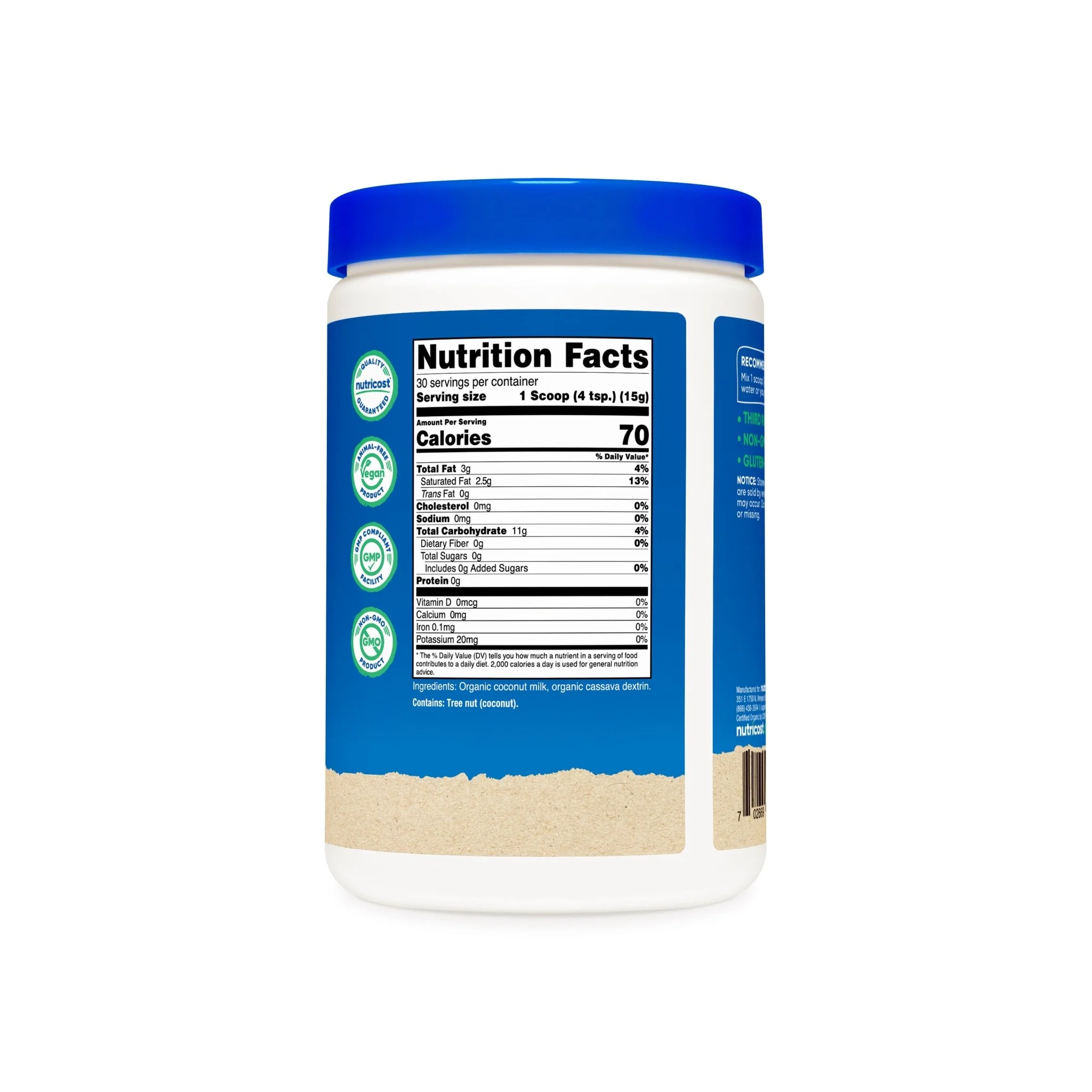 Nutricost Organic Coconut Milk Powder - Image 5