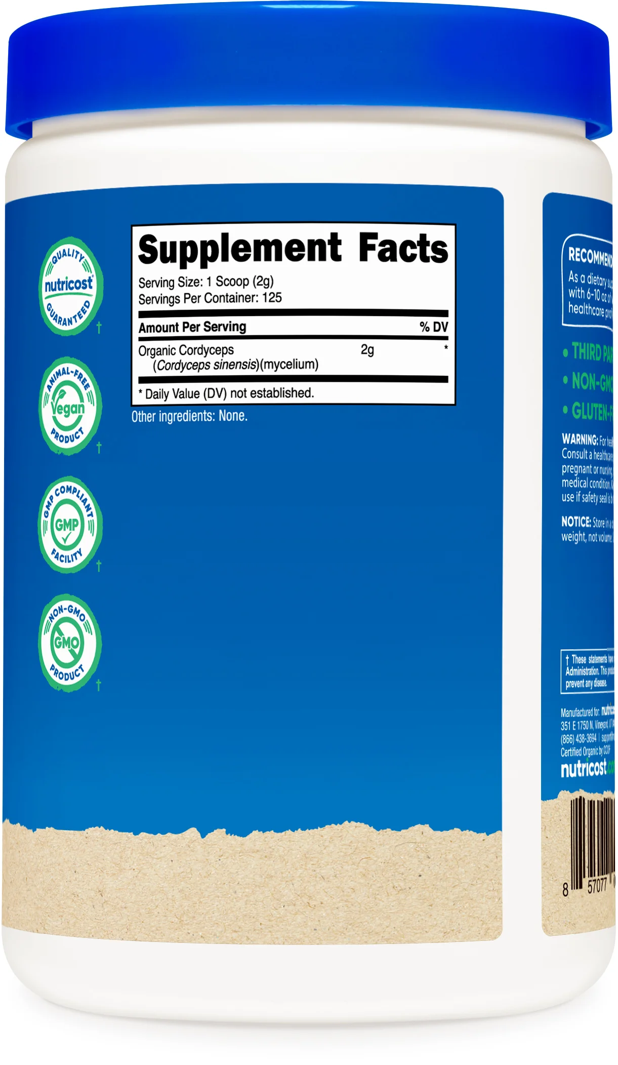 Nutricost Organic Cordyceps Powder - Image 5