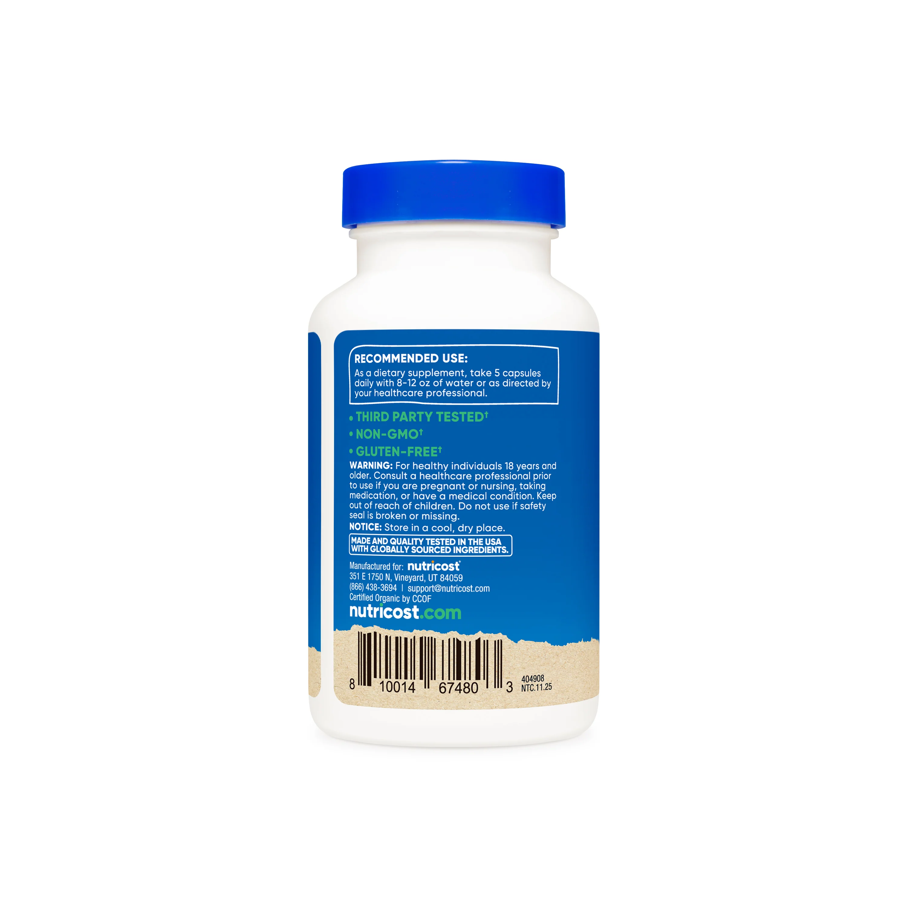 Nutricost Organic Fiber Capsules - Image 3