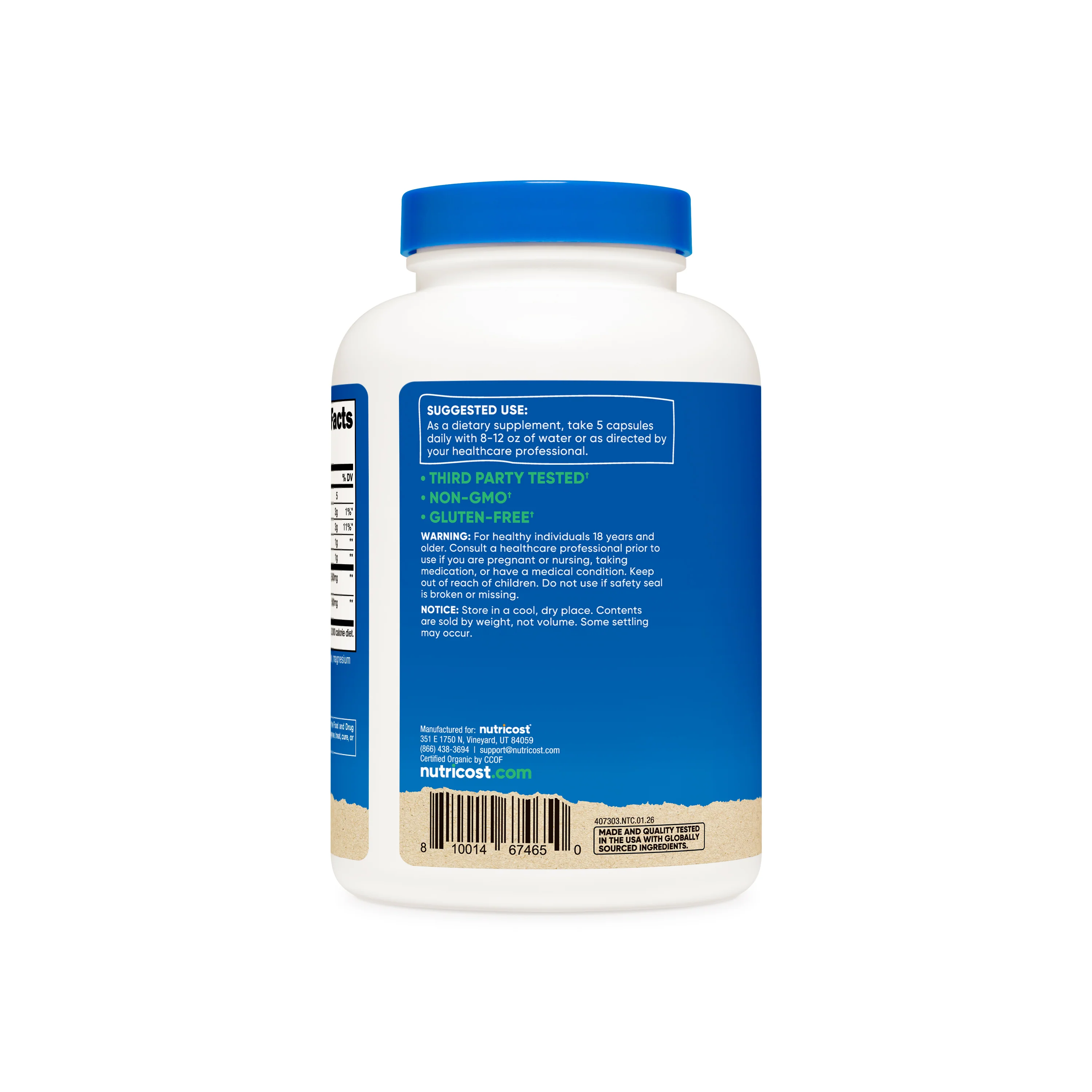 Nutricost Organic Fiber Capsules - Image 5