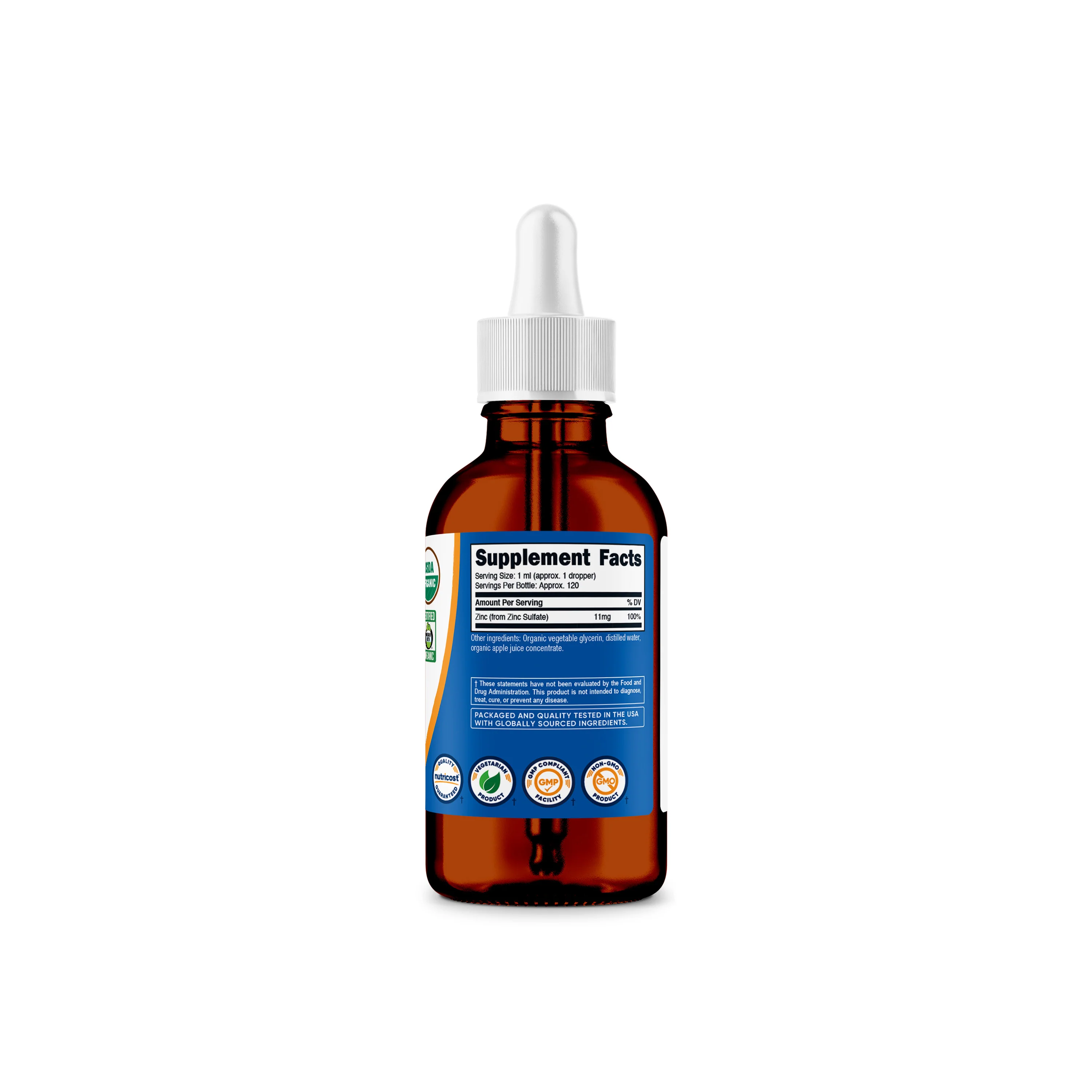 Nutricost Organic Ionic Zinc Drops - Image 2