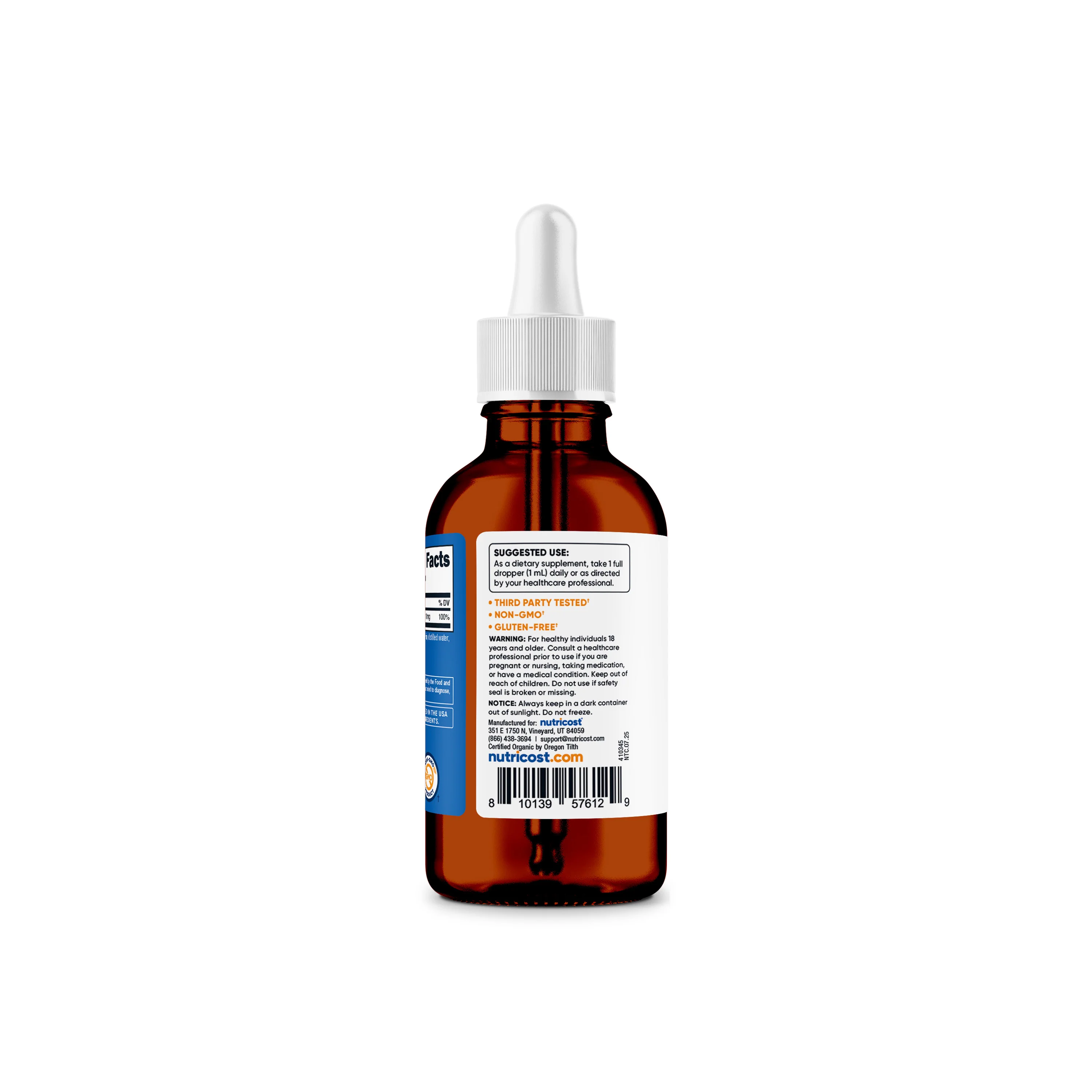 Nutricost Organic Ionic Zinc Drops - Image 3