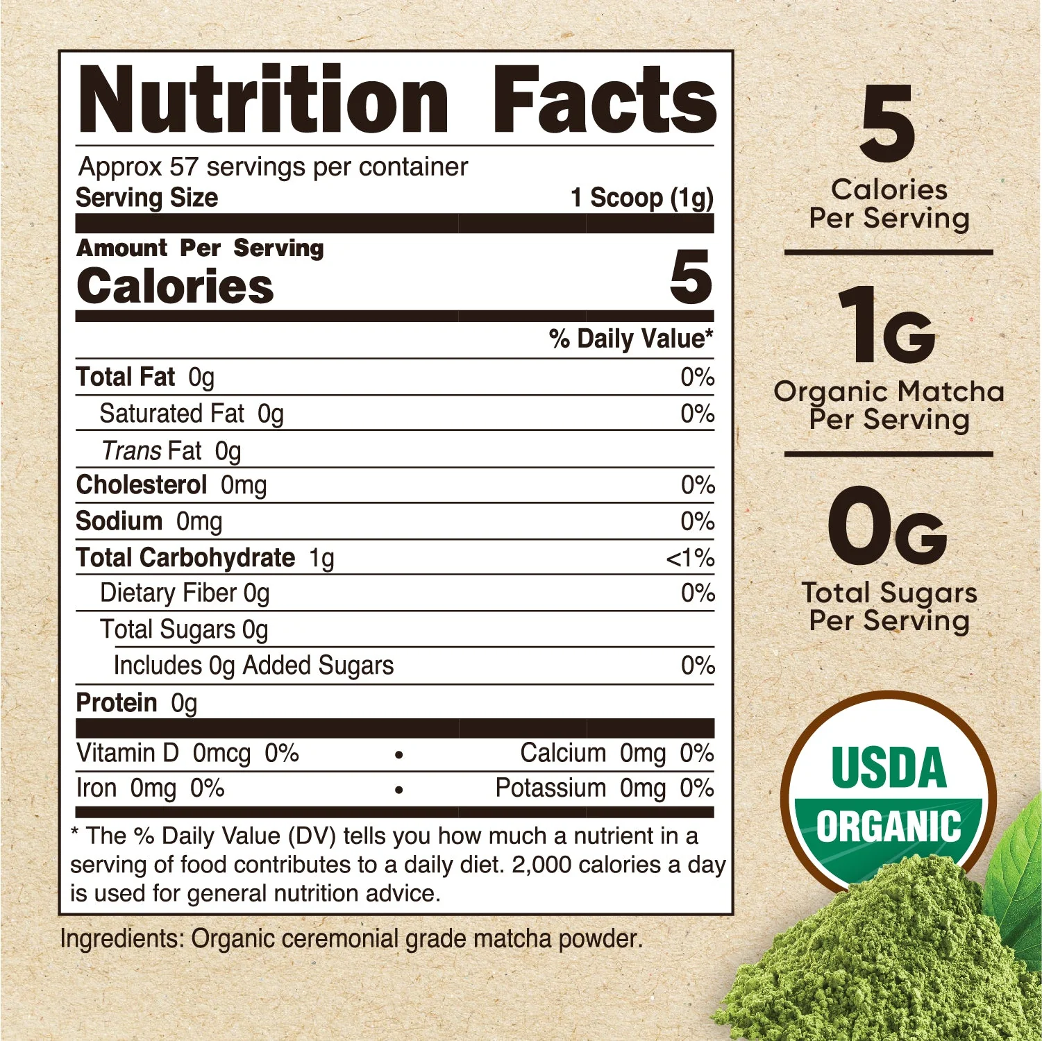 Nutricost Organic Matcha Powder (Ceremonial Grade) - Image 2