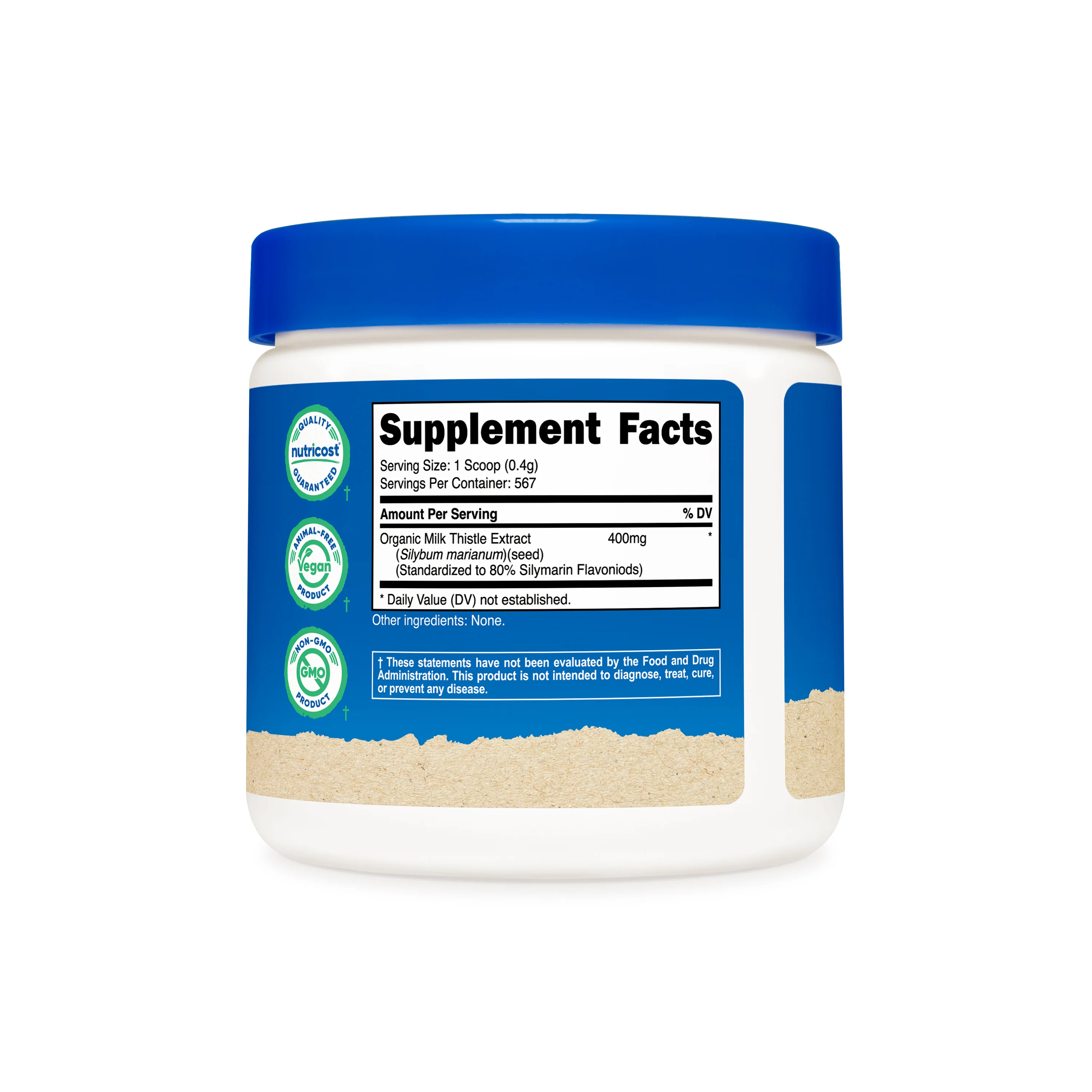 Nutricost Organic Milk Thistle Powder - Image 2
