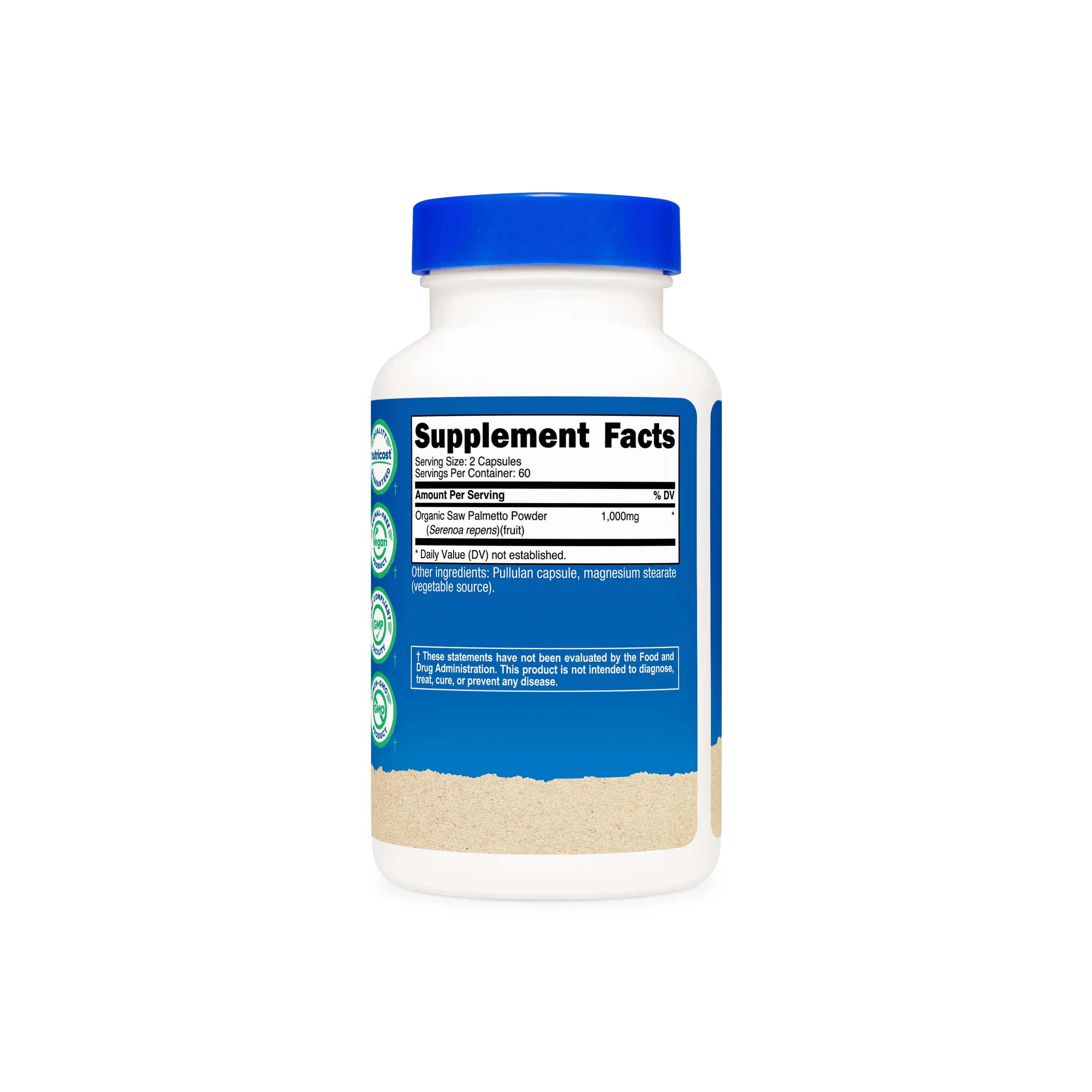 Nutricost Made With Organic Saw Palmetto Capsules - Image 2