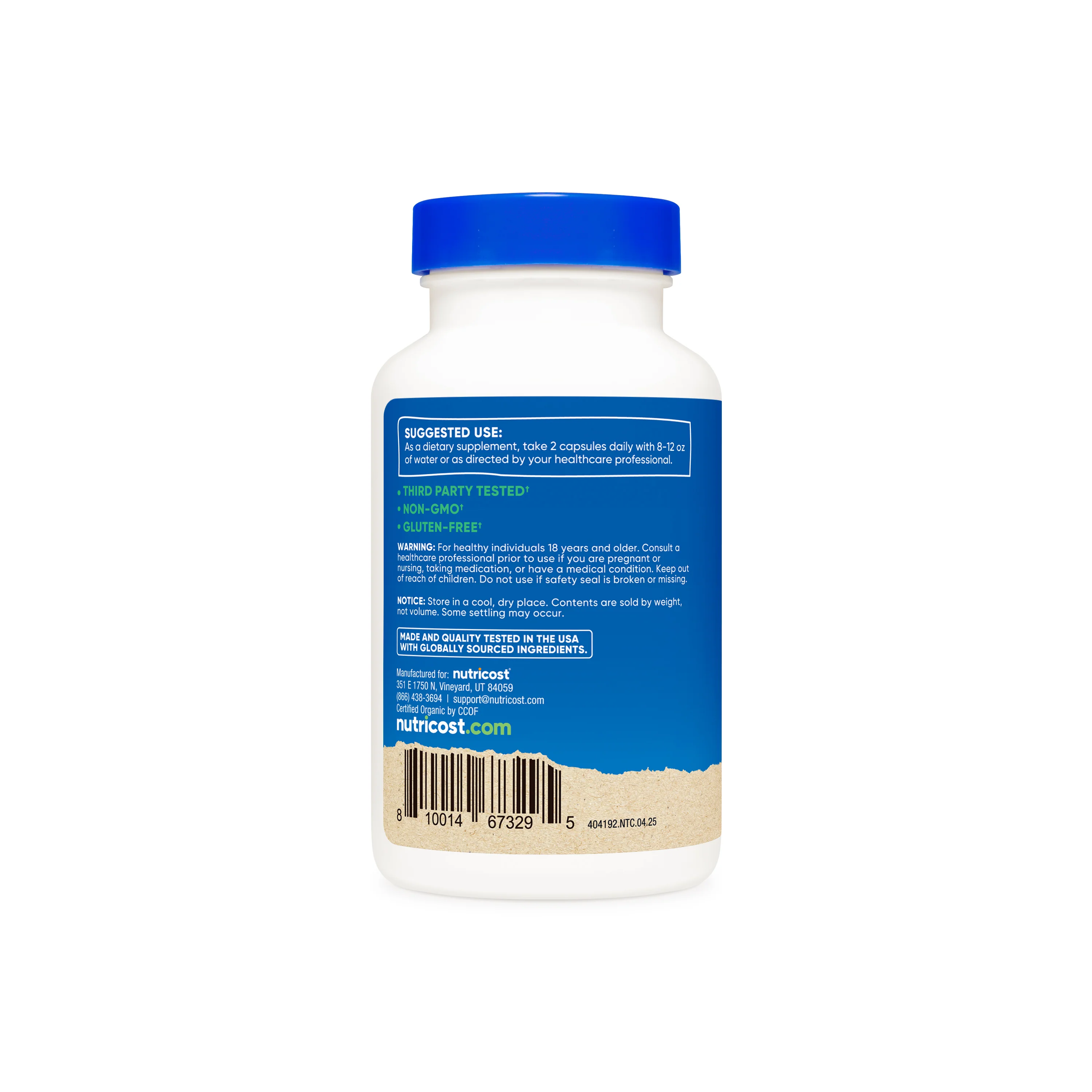 Nutricost Made With Organic Saw Palmetto Capsules - Image 3