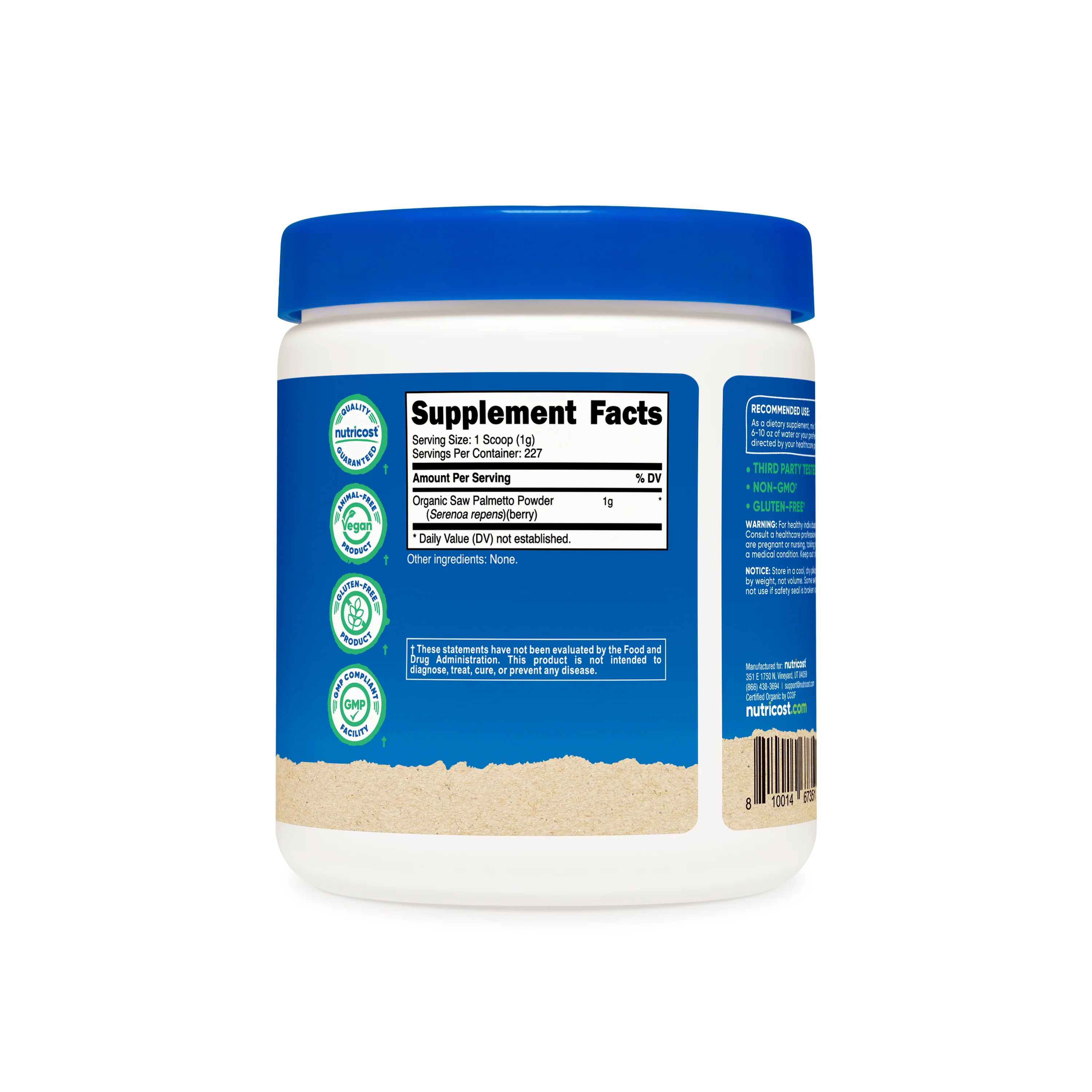 Nutricost Organic Saw Palmetto Powder (8 OZ) - Image 3
