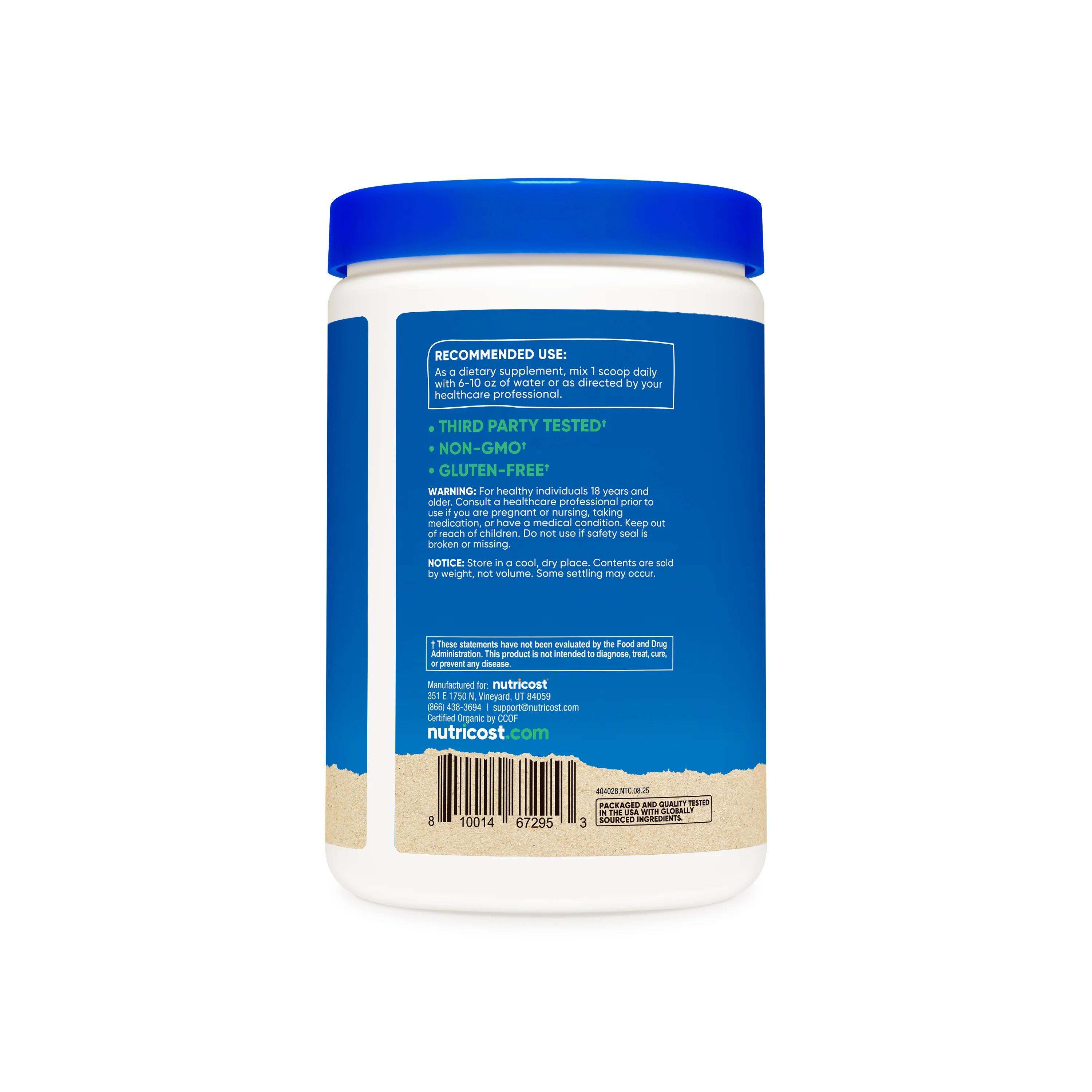 Nutricost Organic Shatavari Powder UF (1 LB) - Image 2
