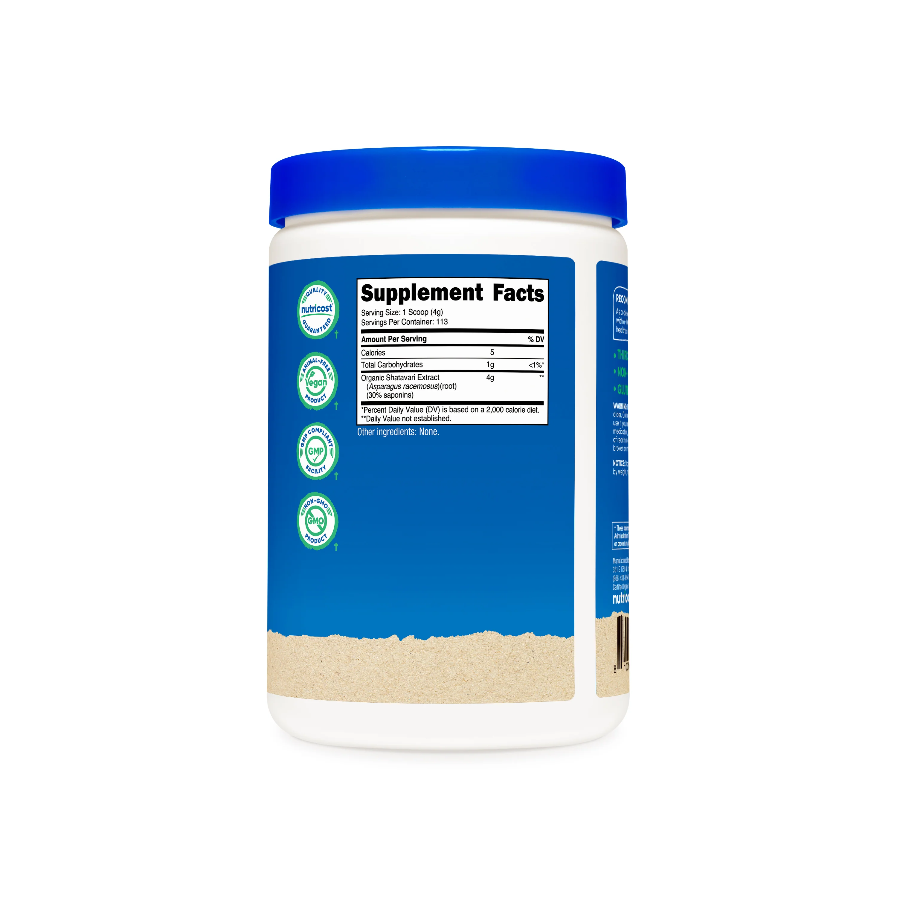 Nutricost Organic Shatavari Powder UF (1 LB) - Image 3