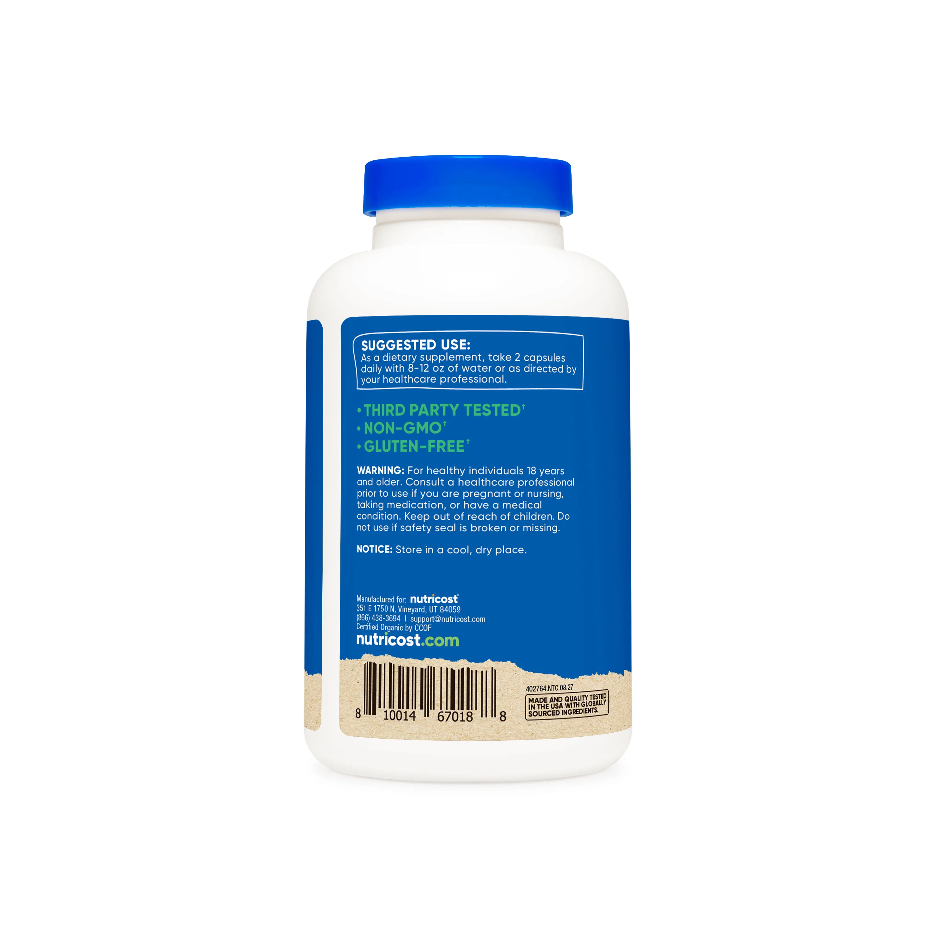 Nutricost Made With Organic Shiitake Mushroom Capsules - Image 2