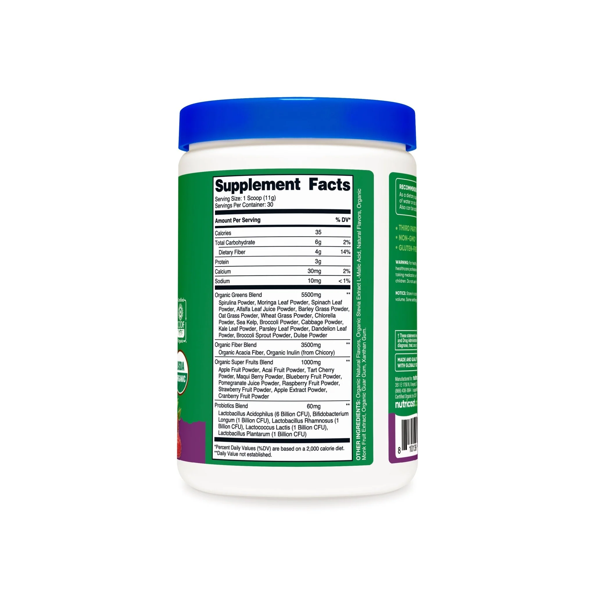 Nutricost Organic Super Greens Powder - Image 5