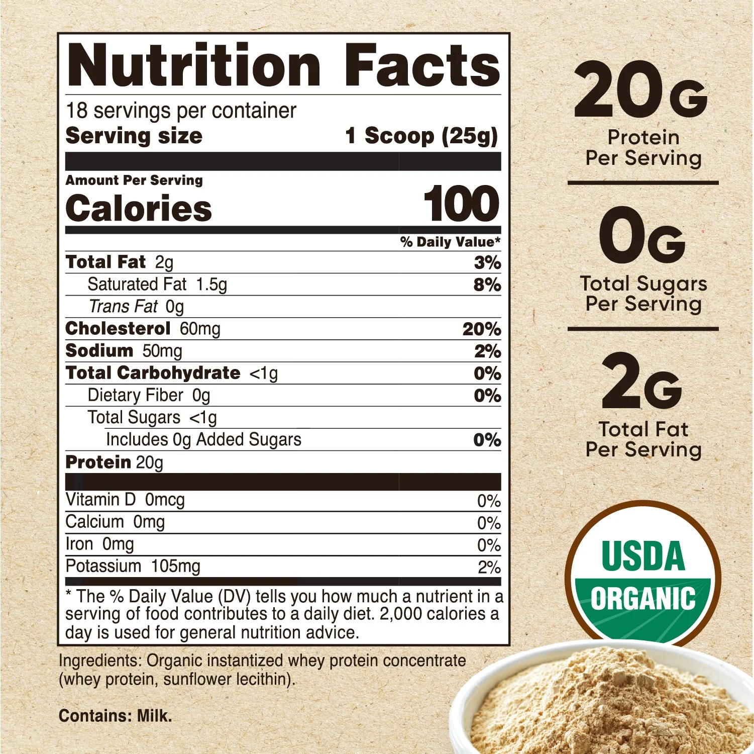Nutricost Organic Whey Protein Powder - Image 4