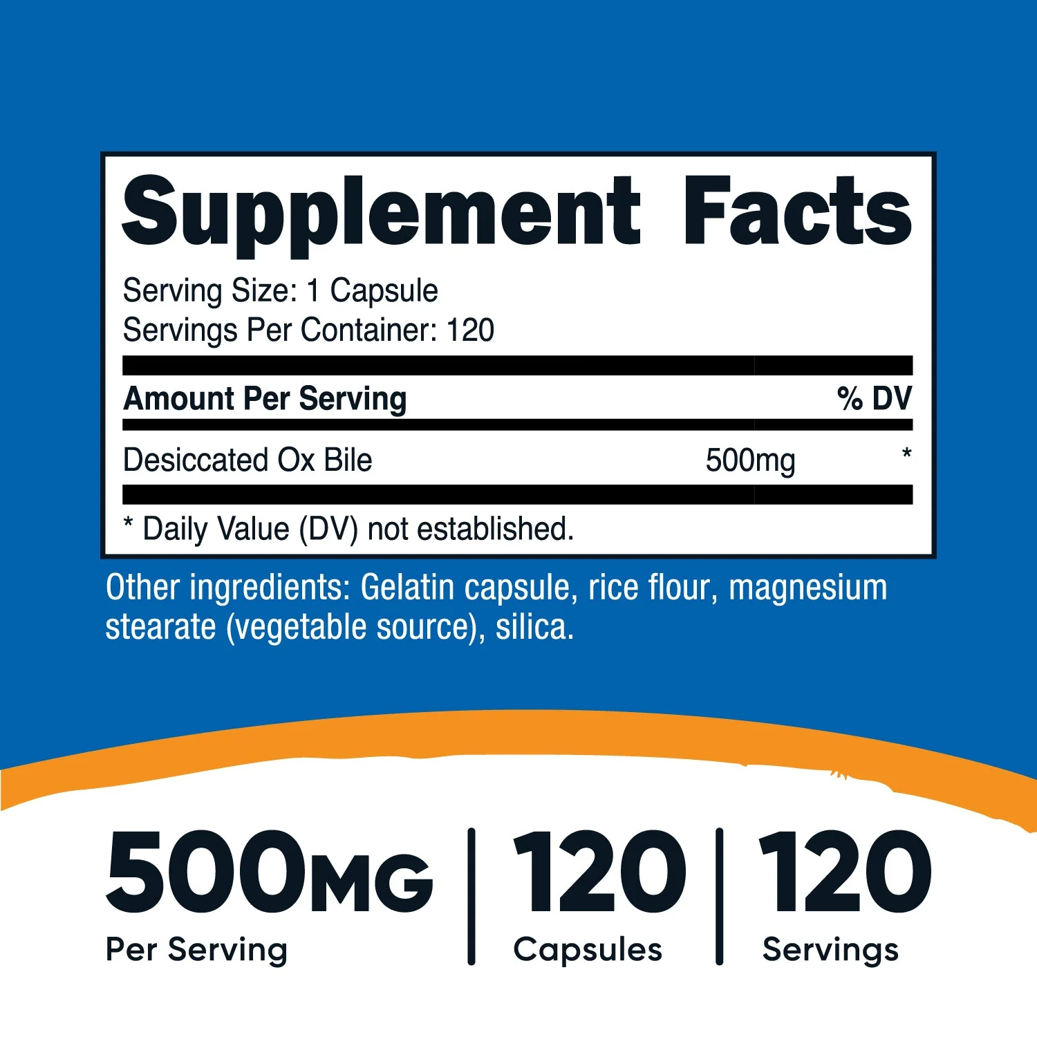 Nutricost Ox Bile Capsules - Image 2
