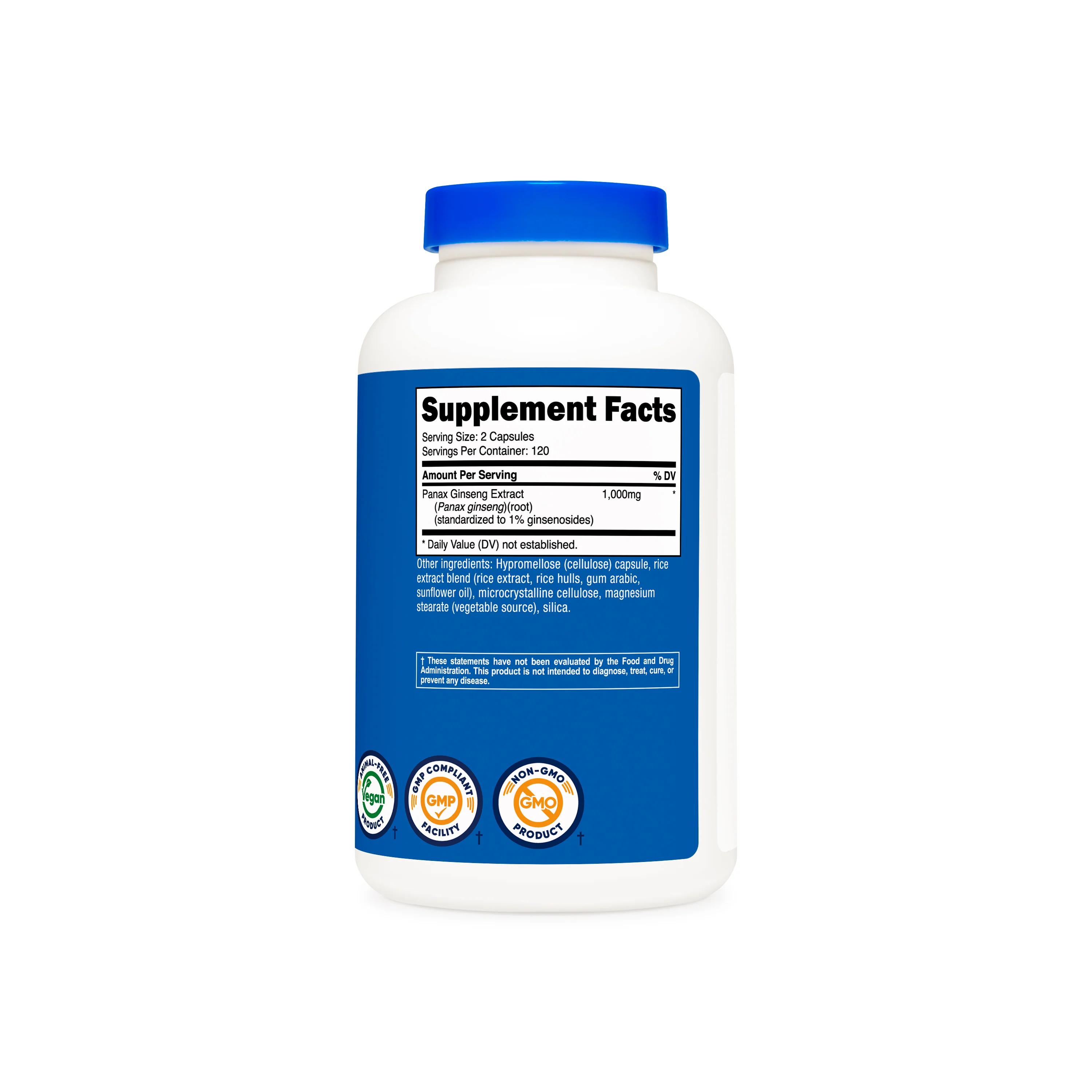 Nutricost Panax Ginseng Capsules - Image 2