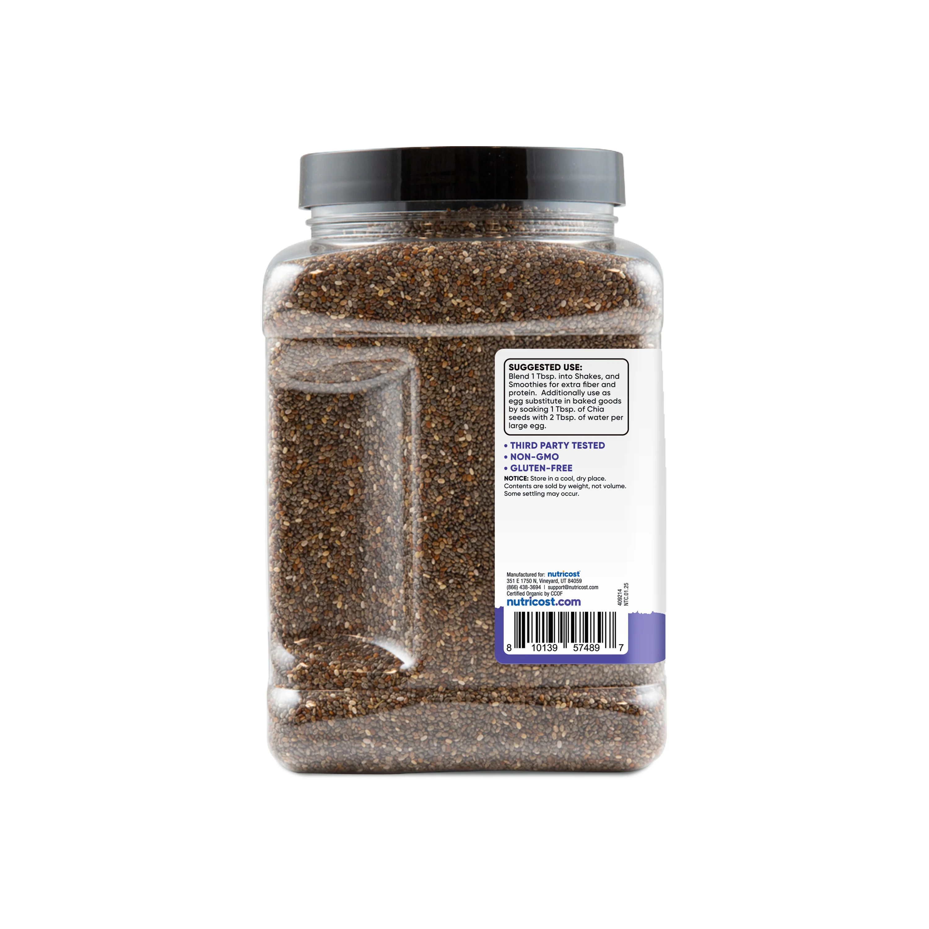 Nutricost Pantry Organic Chia Seed - Image 3