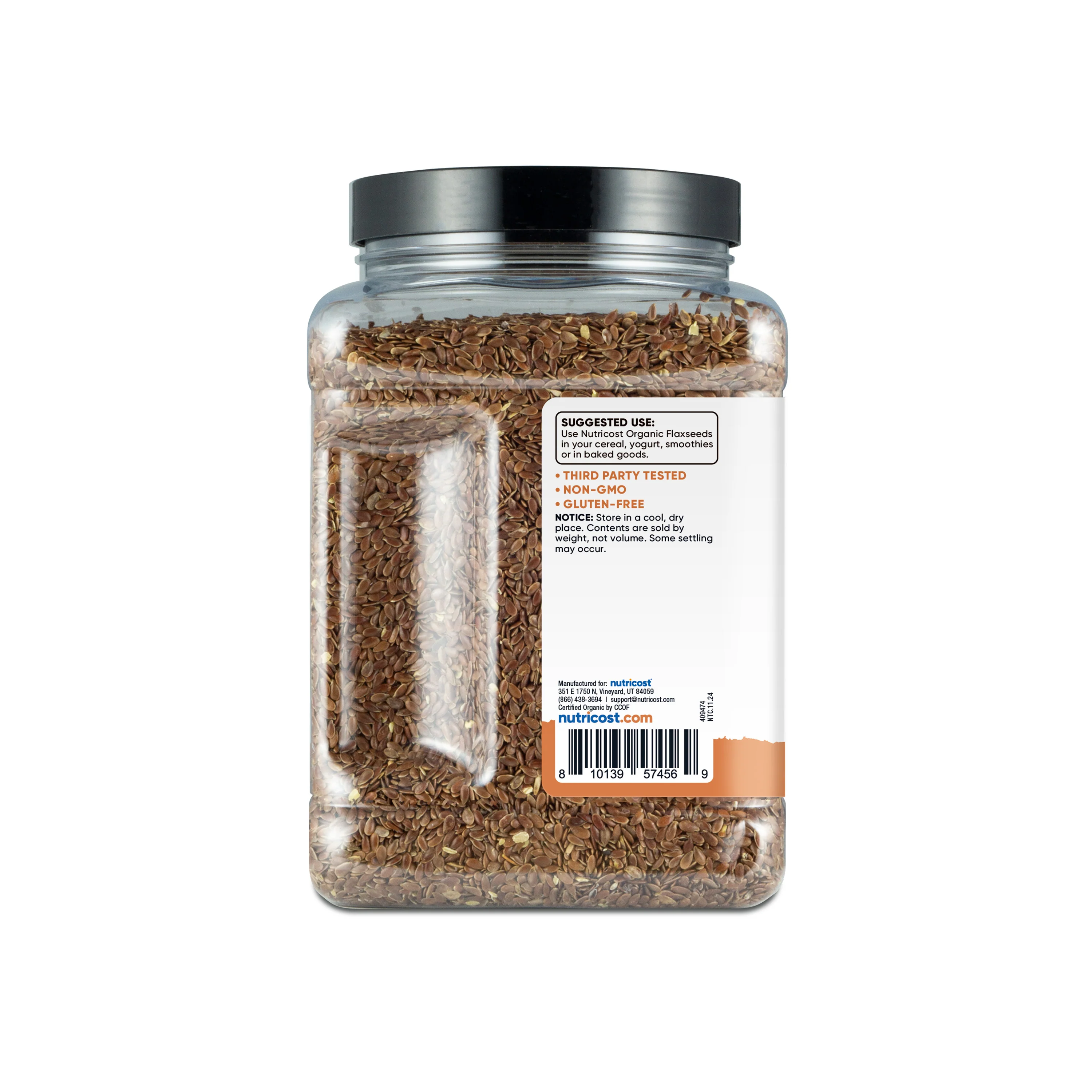 Nutricost Pantry Organic Flaxseeds - Image 3