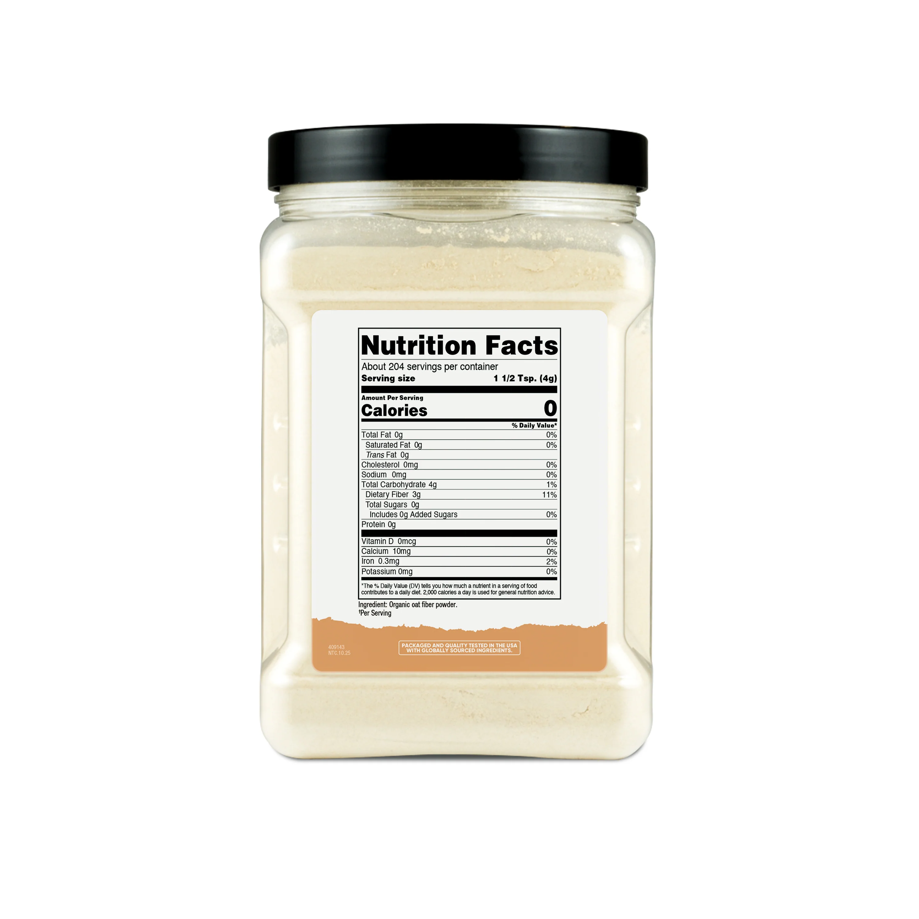 Nutricost Pantry Organic Oat Fiber - Image 2