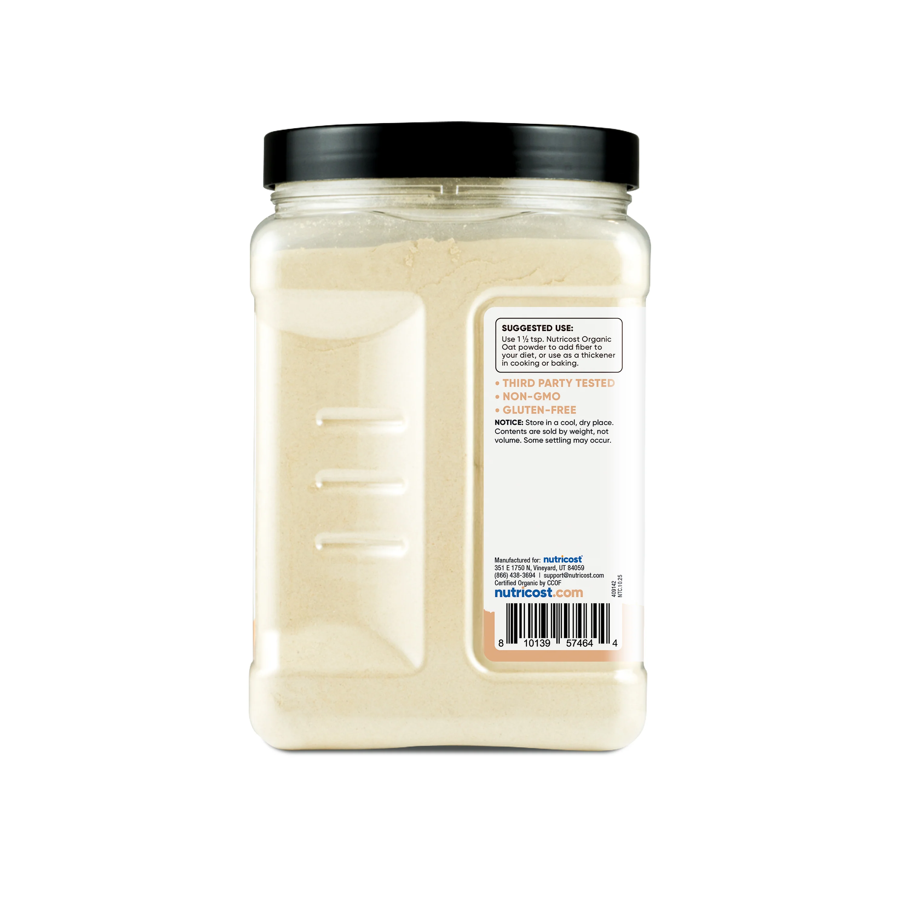 Nutricost Pantry Organic Oat Fiber - Image 3