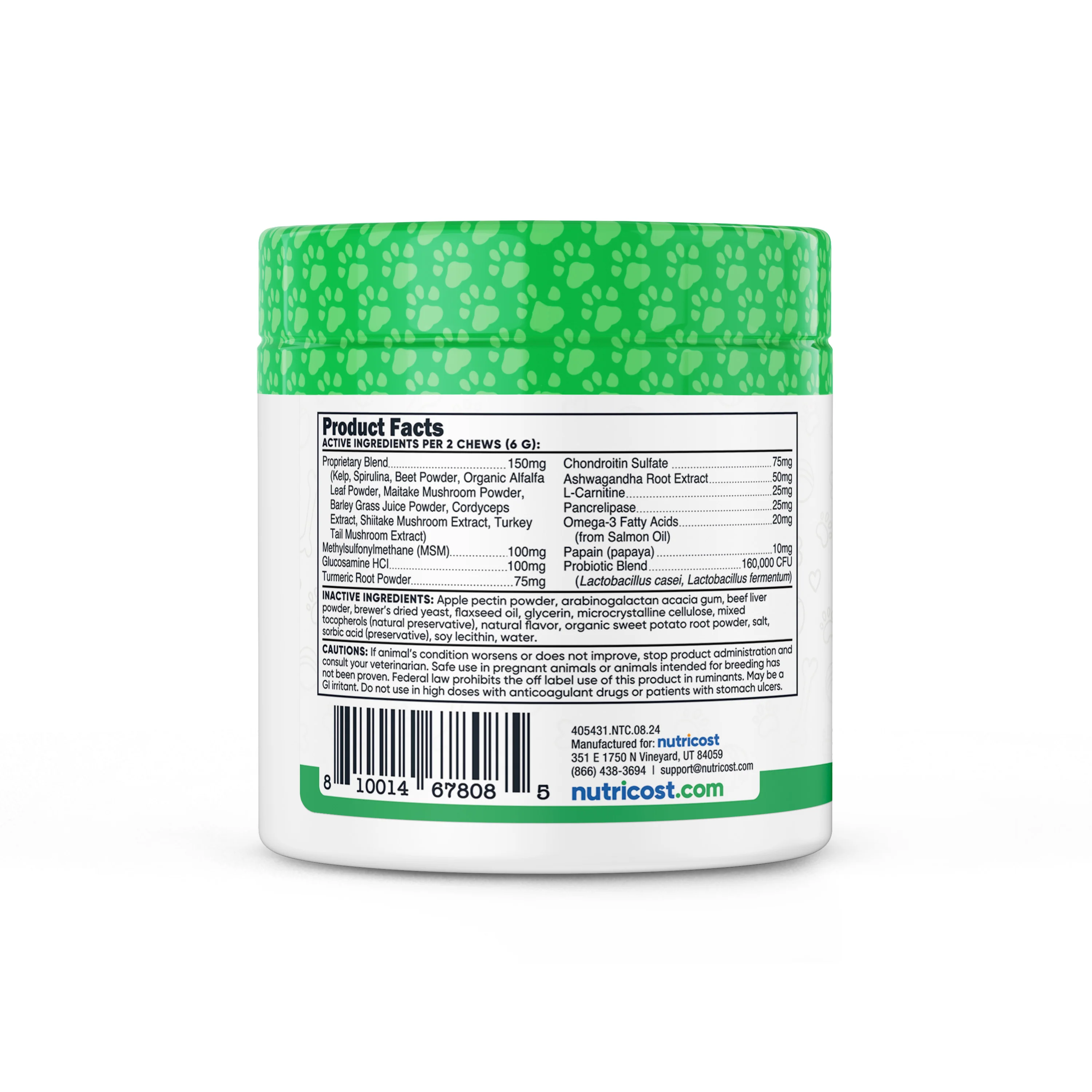 Nutricost Pets Multi-Functional Chews [60 Chews] [Beef] - Image 3