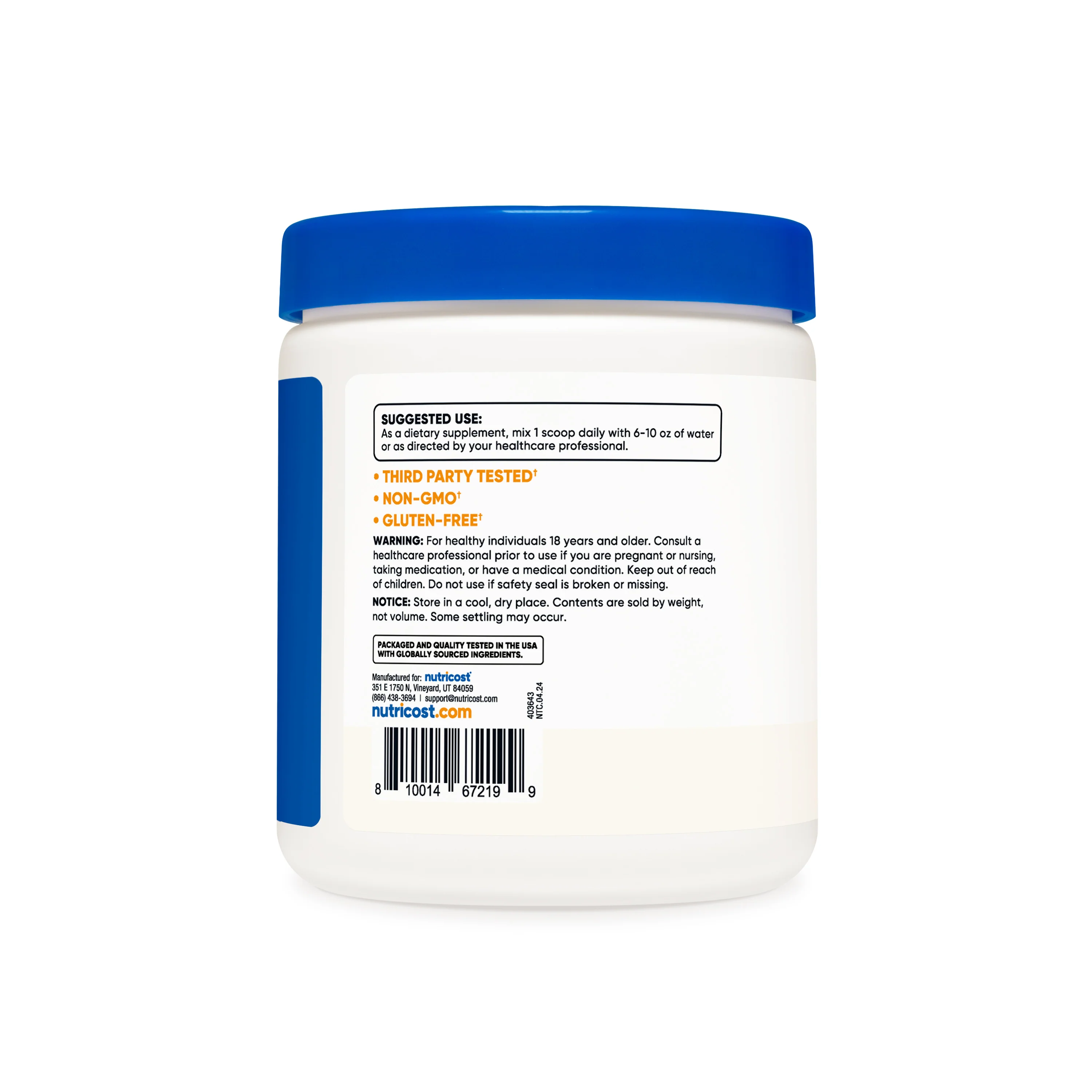 Nutricost Potassium Bicarbonate Powder - Image 6