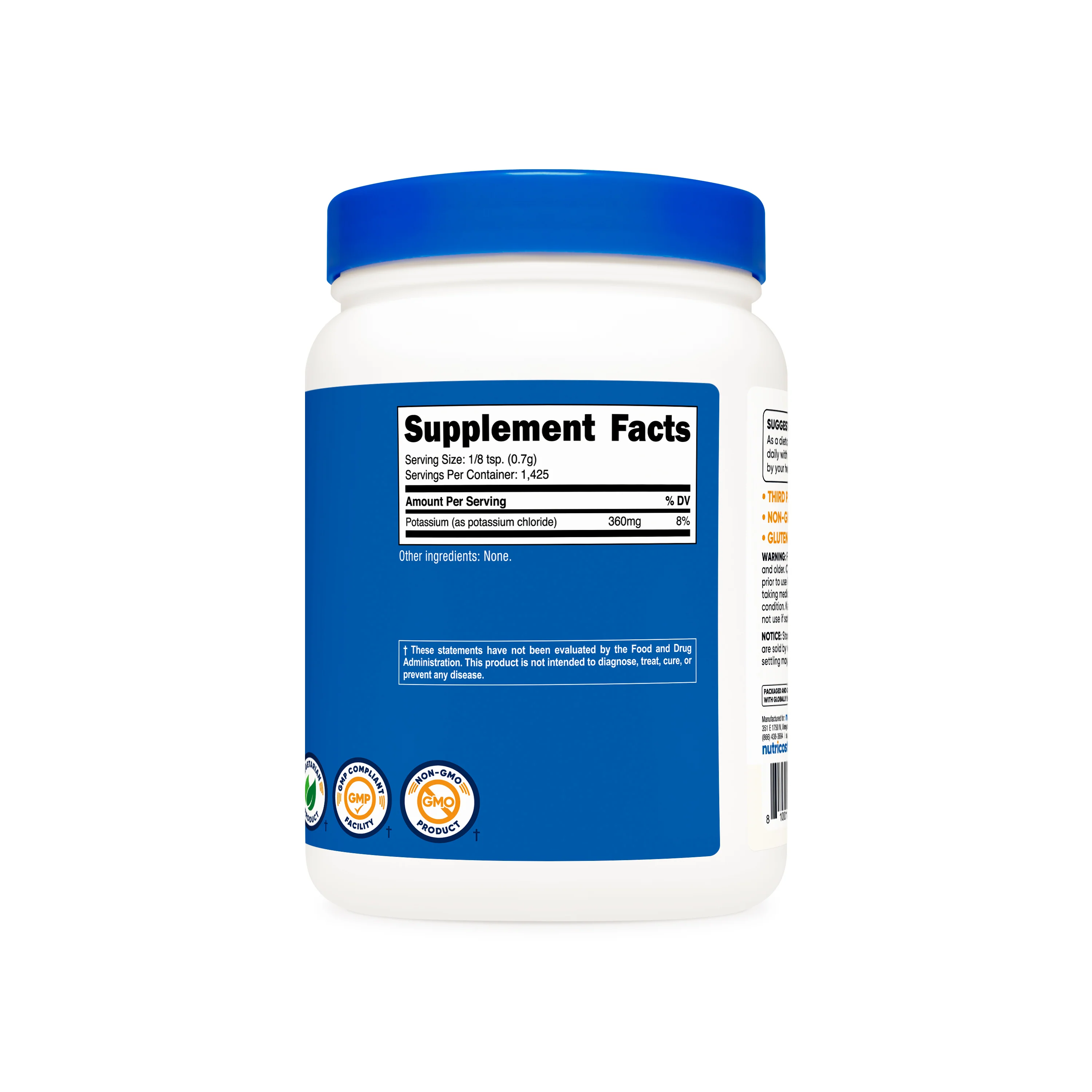 Nutricost Potassium Chloride Powder - Image 2