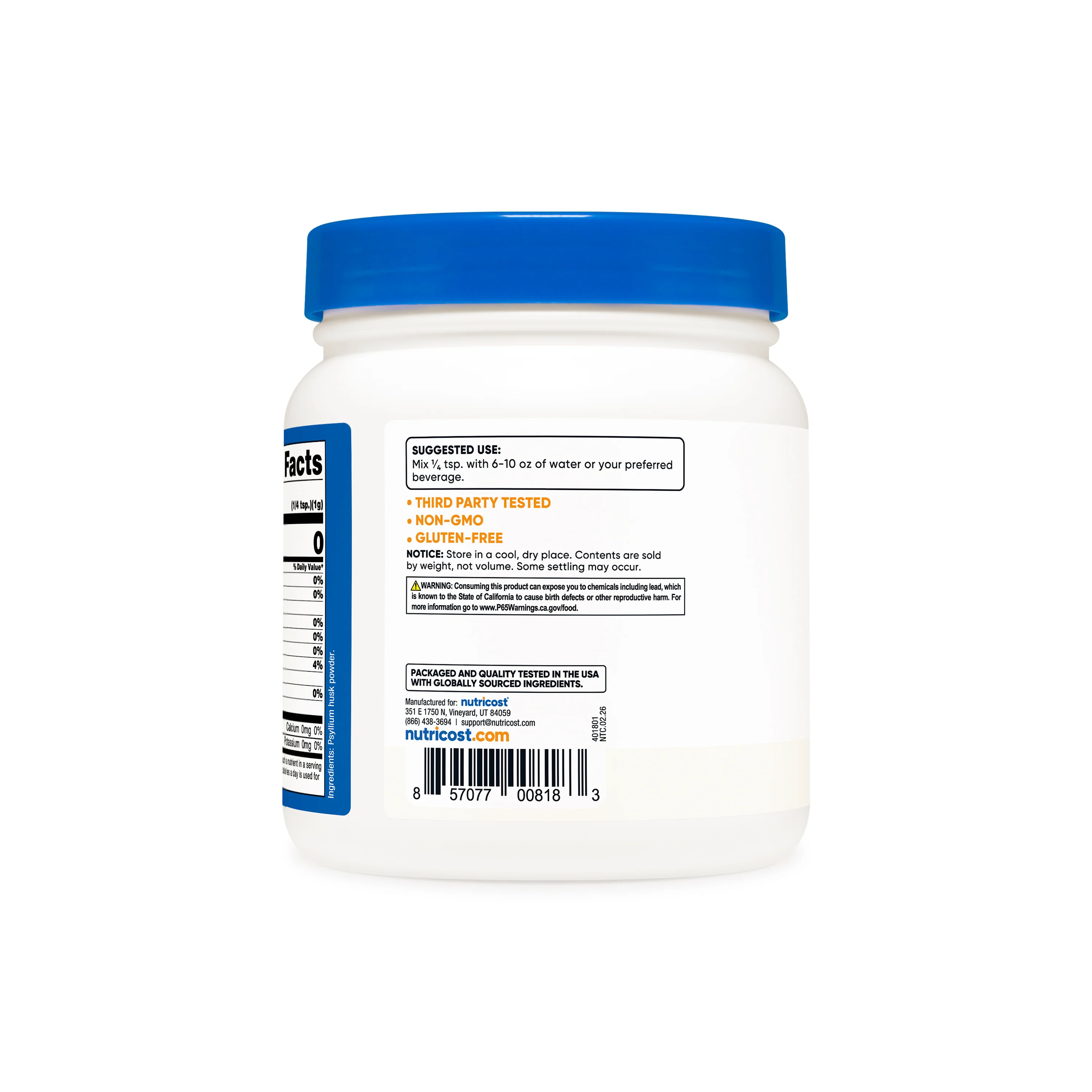 Nutricost Psyllium Husk (Ground) Powder - Image 6