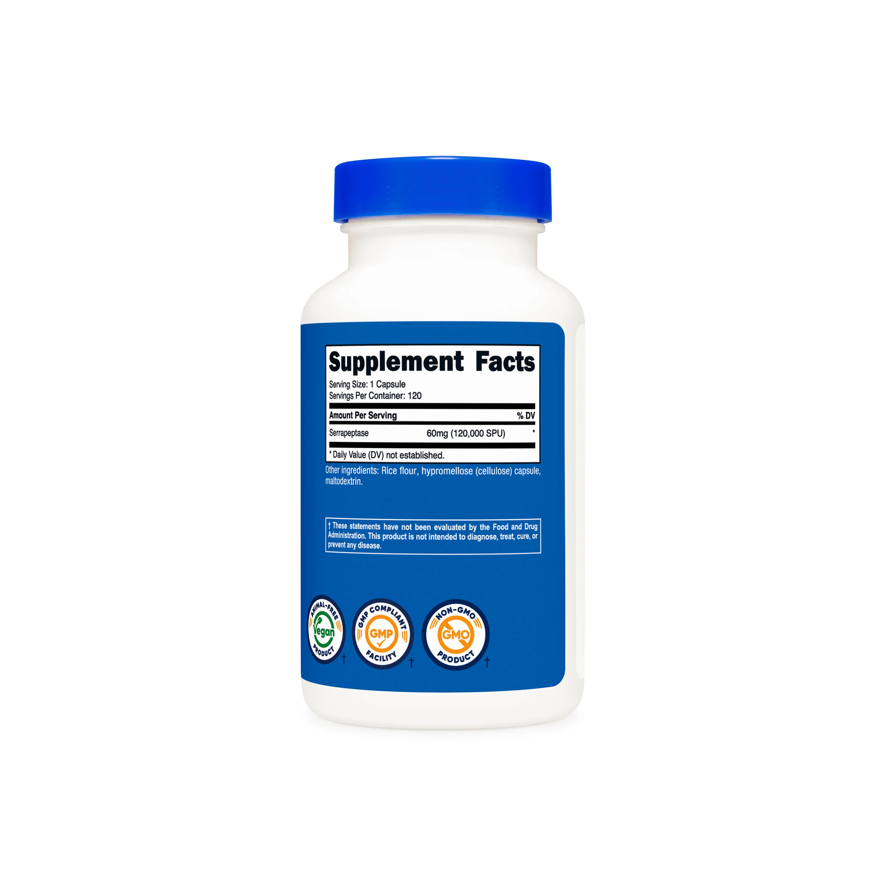 Nutricost Serrapeptase 120,000 SPU (20 MG) (120 CAP) - Image 3