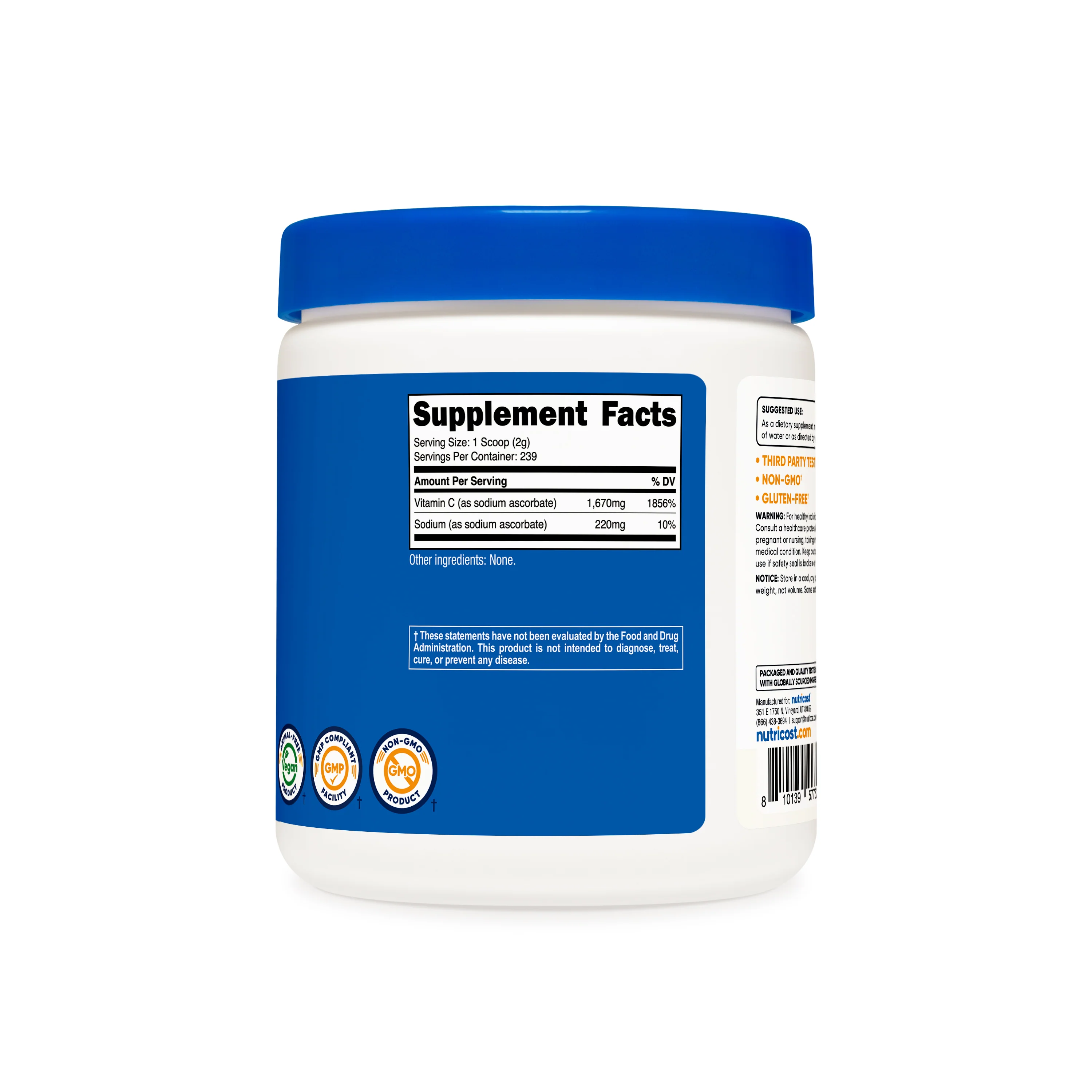 Nutricost Sodium Ascorbate Powder - Image 2