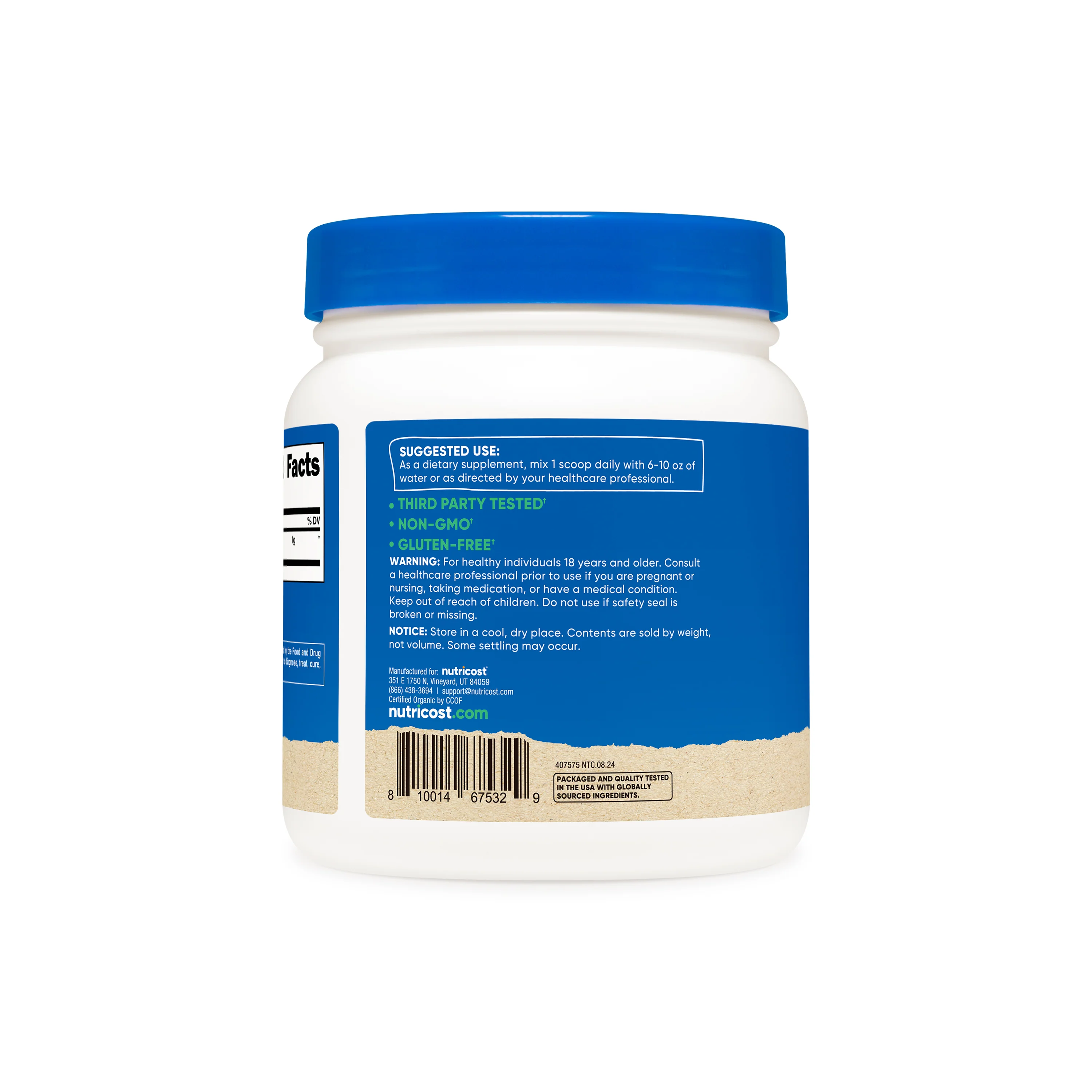 Nutricost Organic Spirulina Powder - Image 3