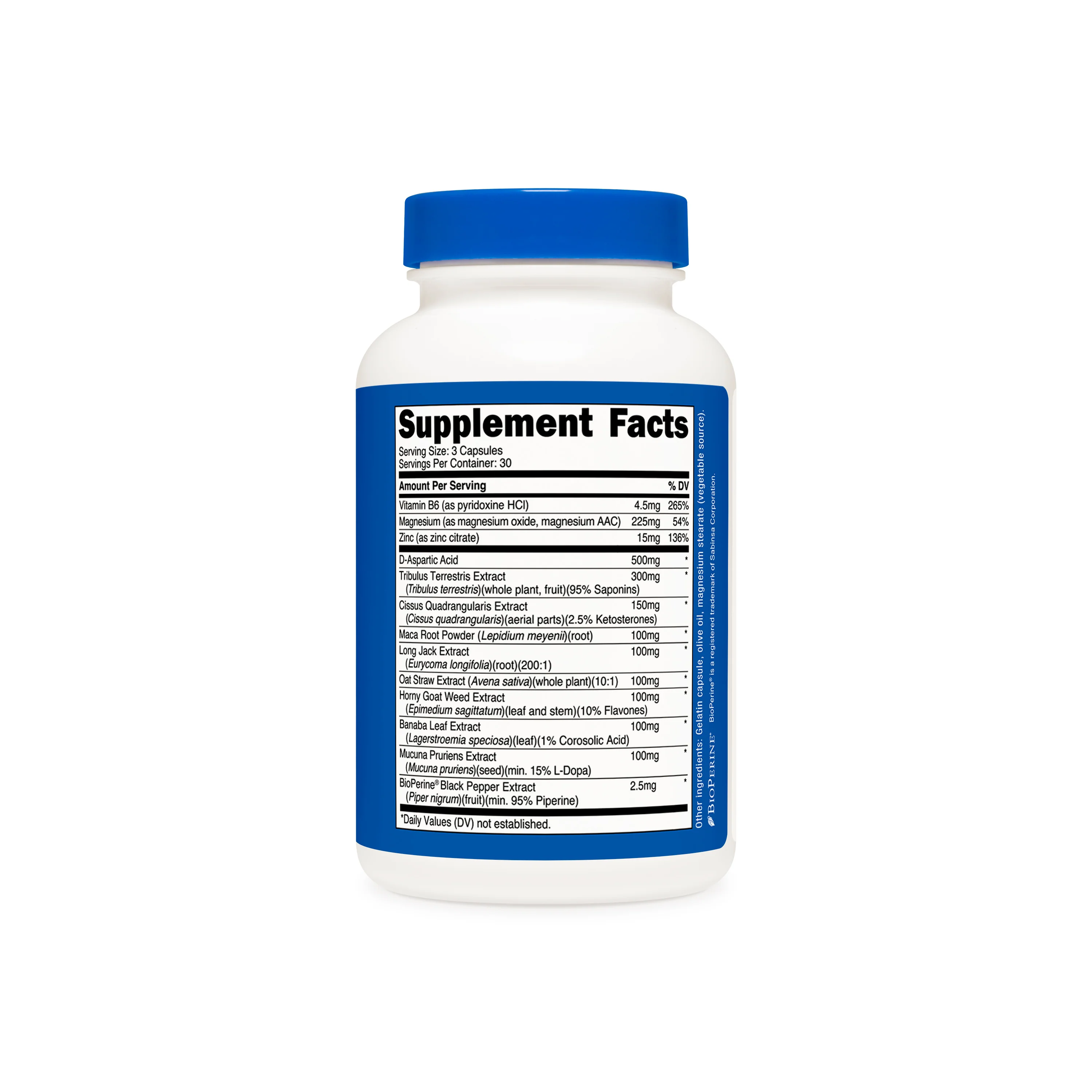 Nutricost Testosterone Complex Capsules - Image 2