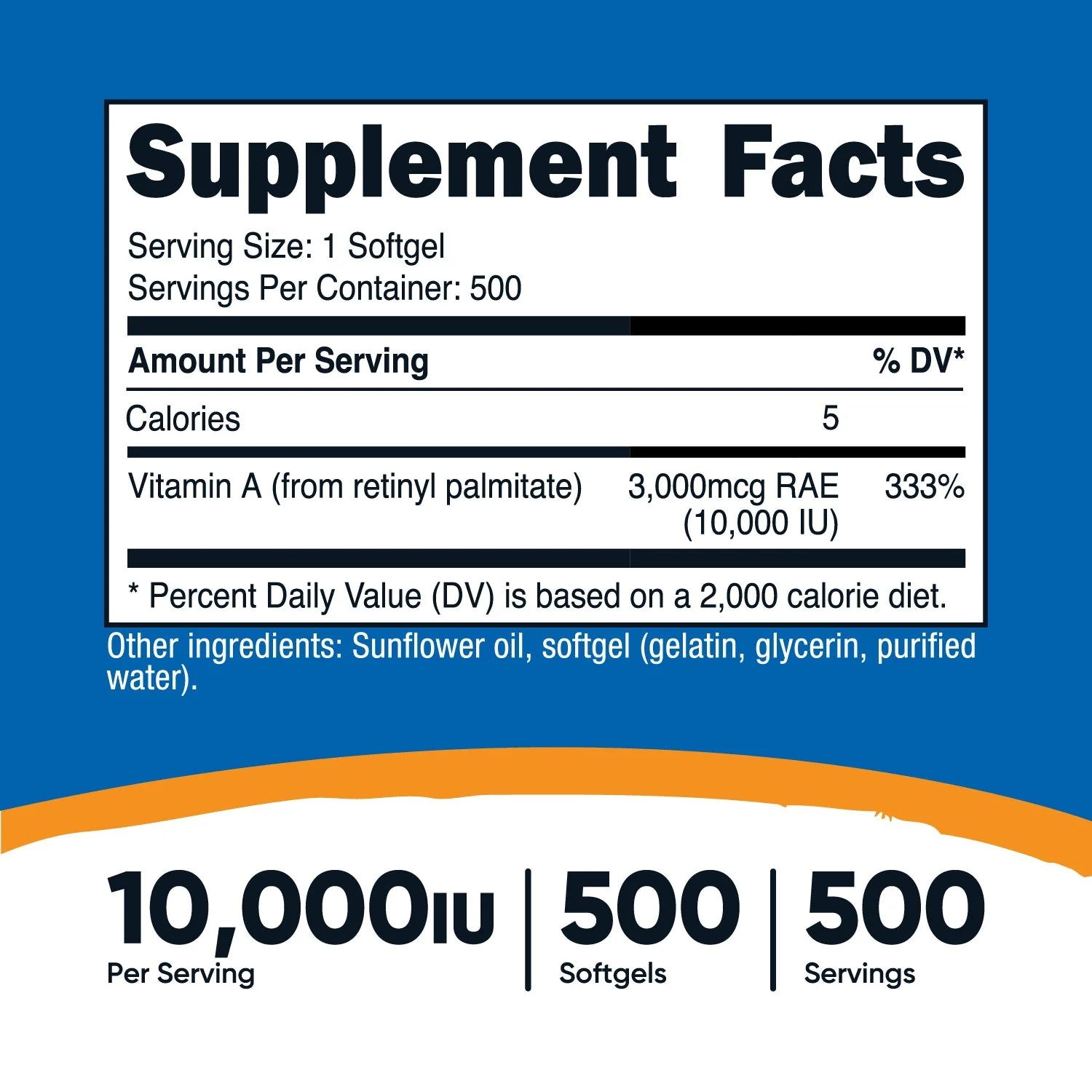 Nutricost Vitamin A Softgels - Image 2