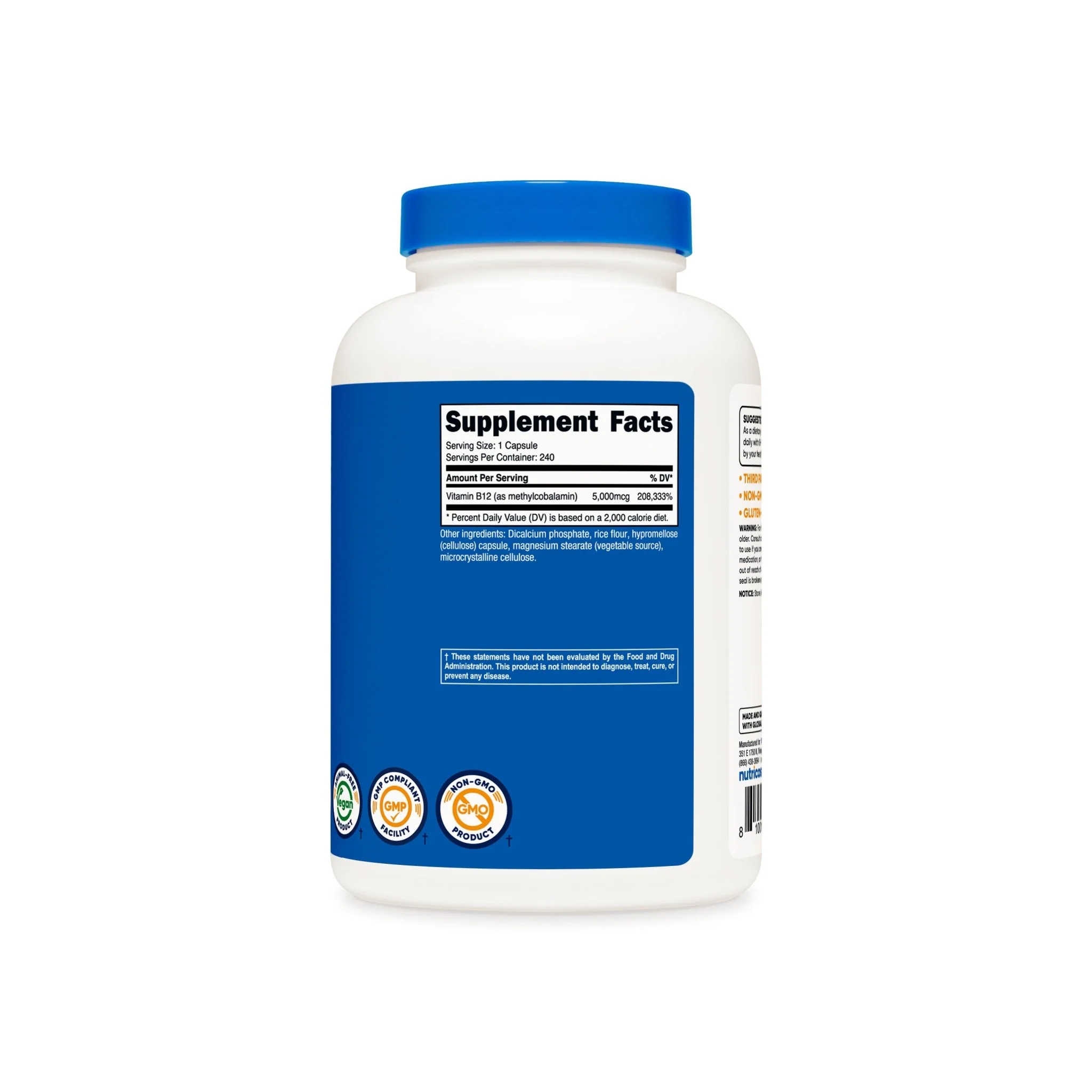 Nutricost Vitamin B12 Capsules - Image 11