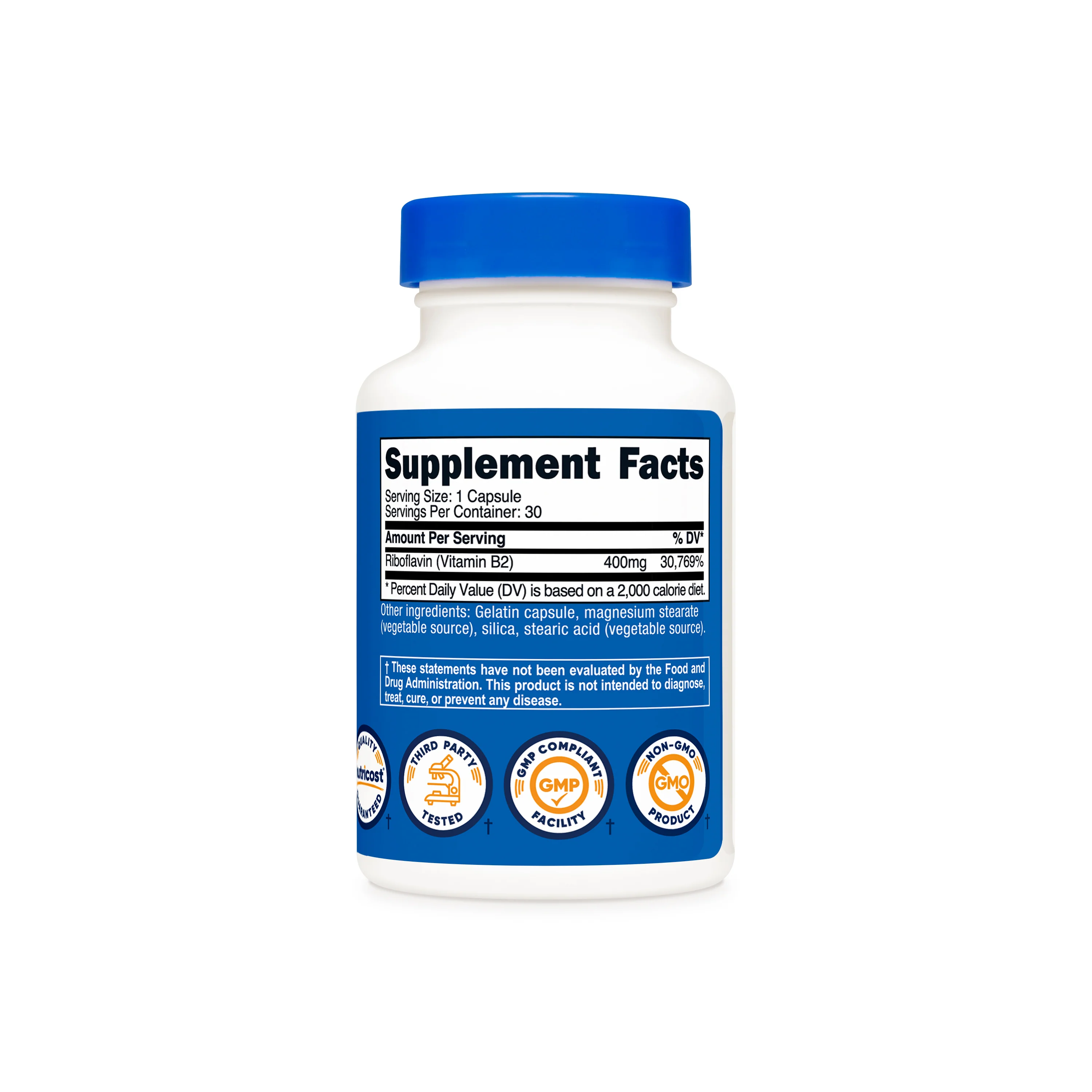 Nutricost Vitamin B2 Riboflavin Capsules - Image 5