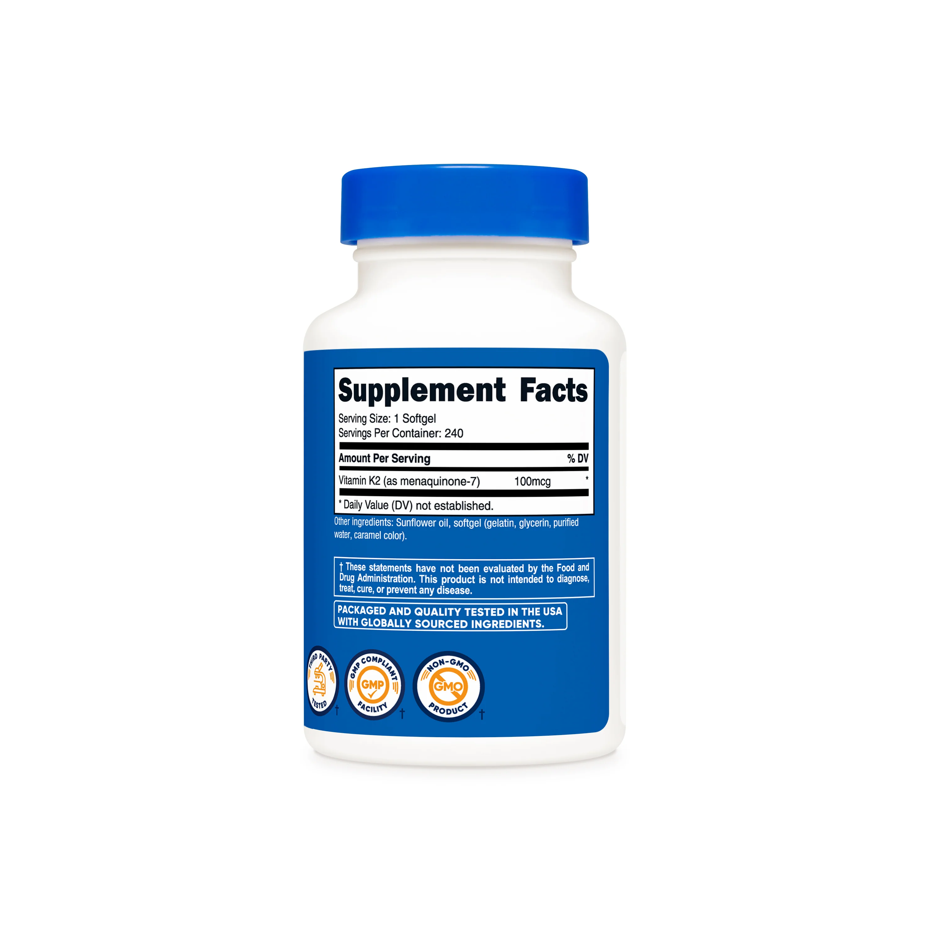 Nutricost Vitamin K2 MK-7 Softgels - Image 2