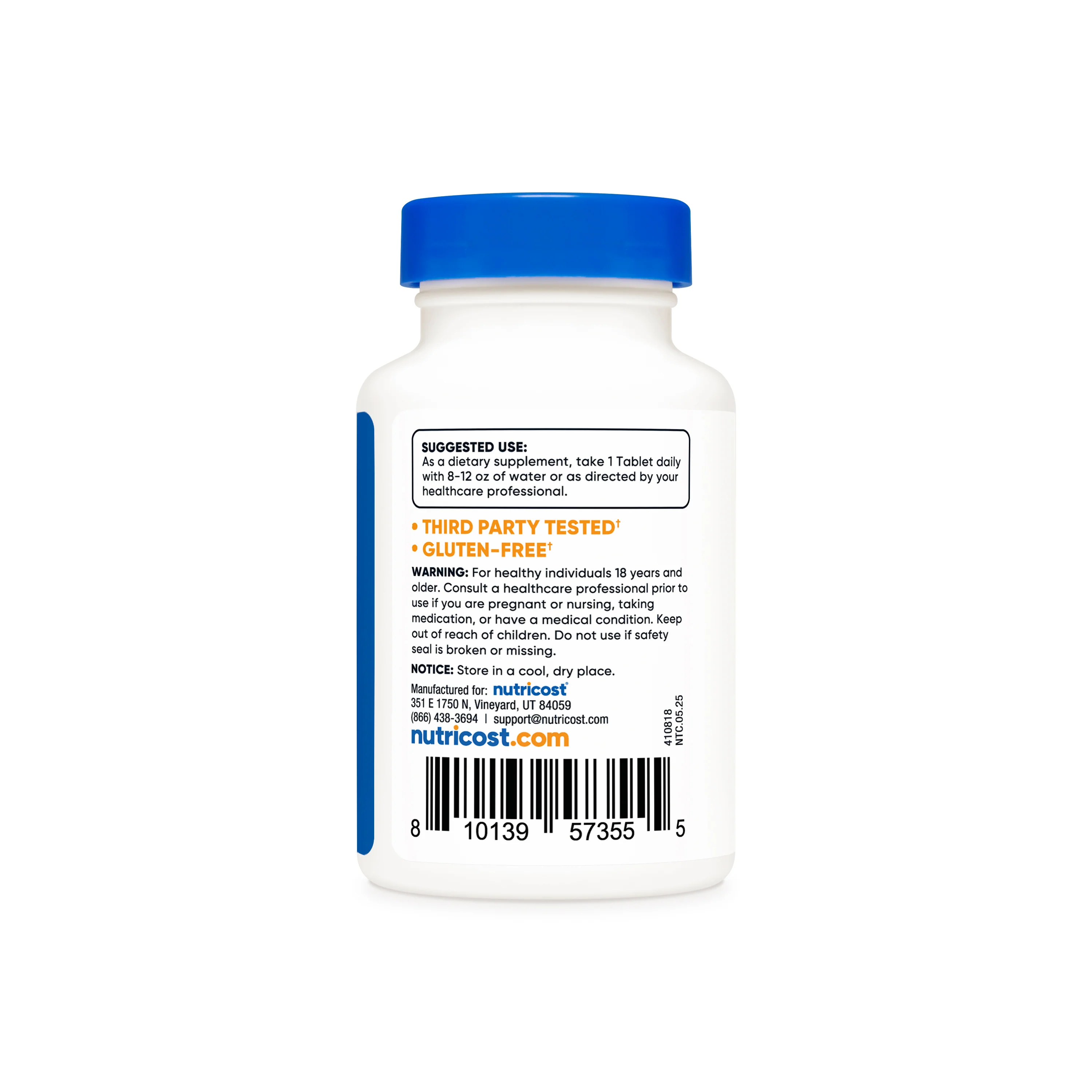 Nutricost Zinc Gluconate Tablets - Image 6