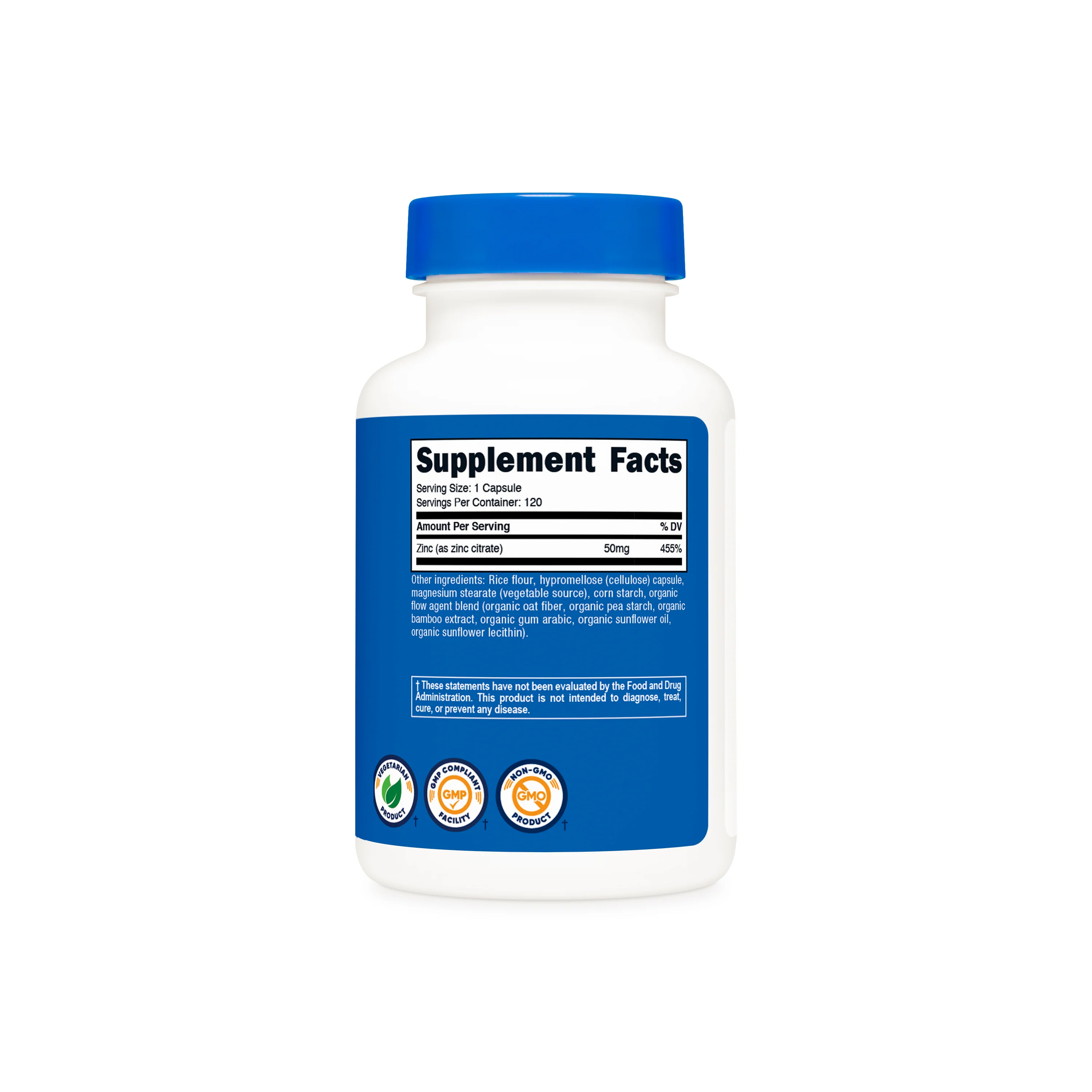 Nutricost Zinc Chelate Capsules - Image 2