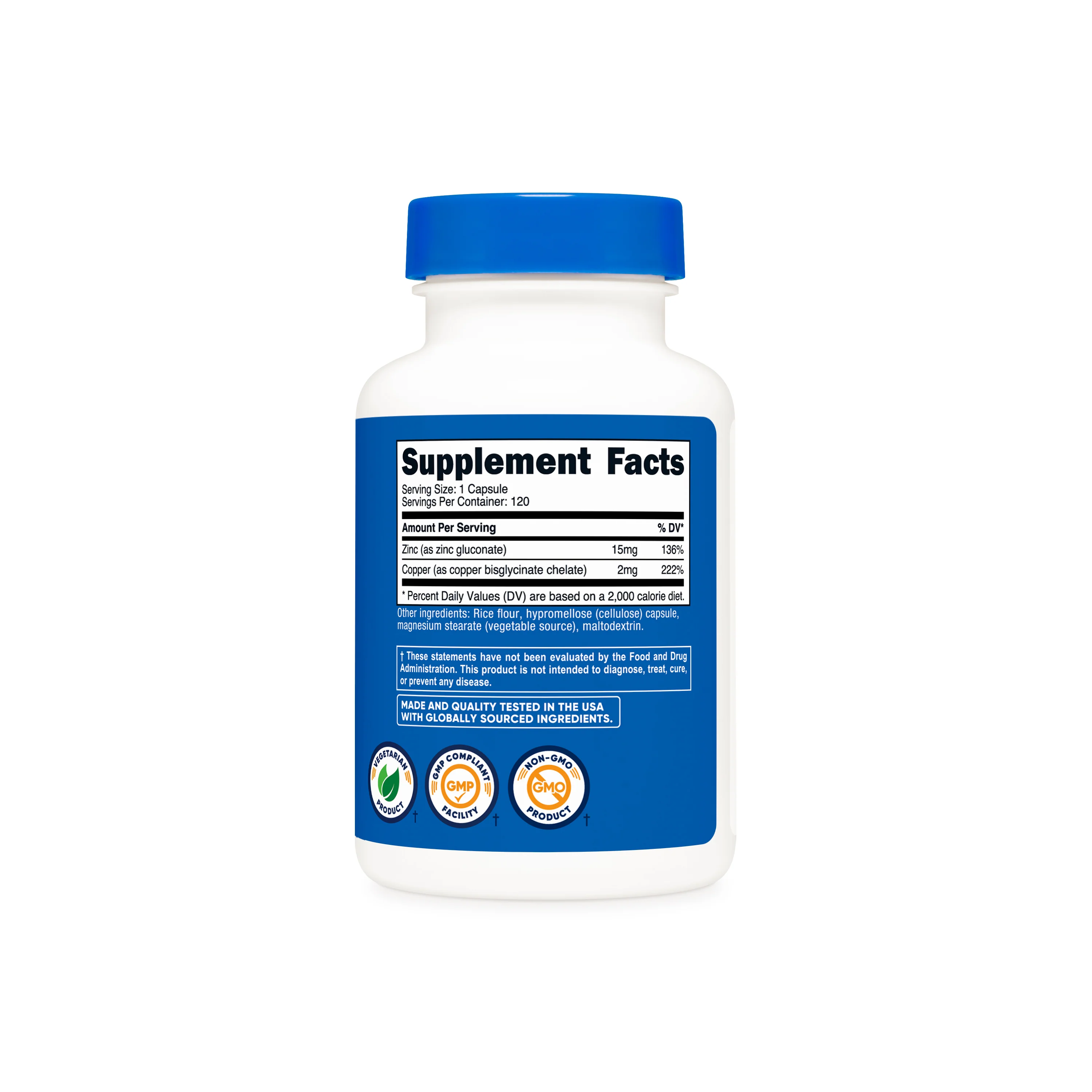 Nutricost Zinc + Copper Capsules - Image 2