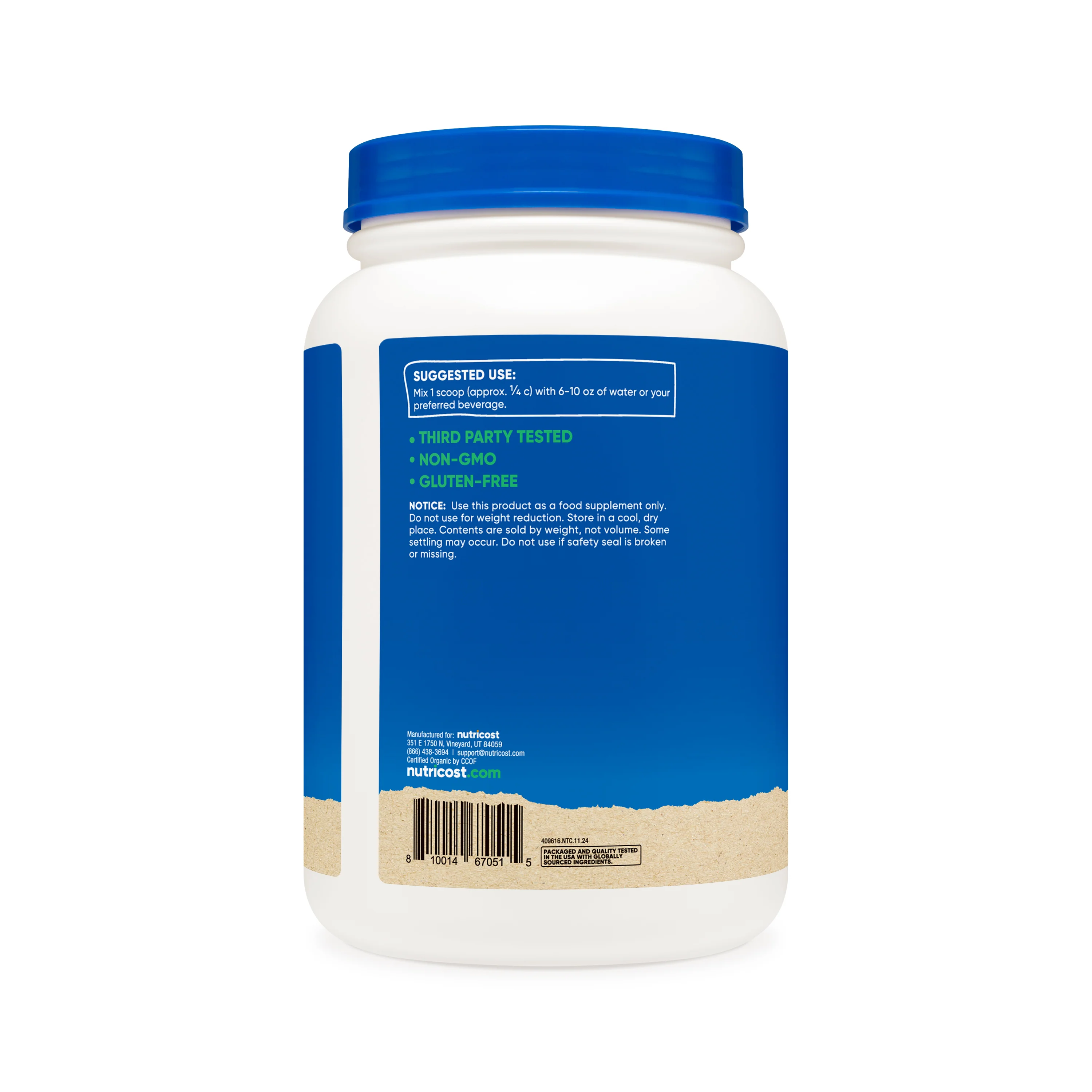 Nutricost Organic Pea Protein Powder - Image 6