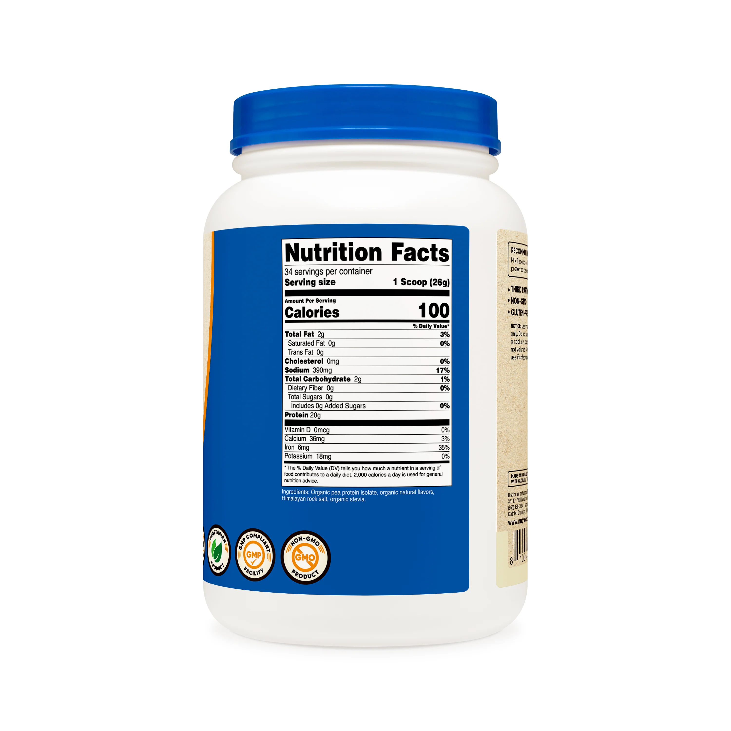 Nutricost Organic Pea Protein Powder - Image 8