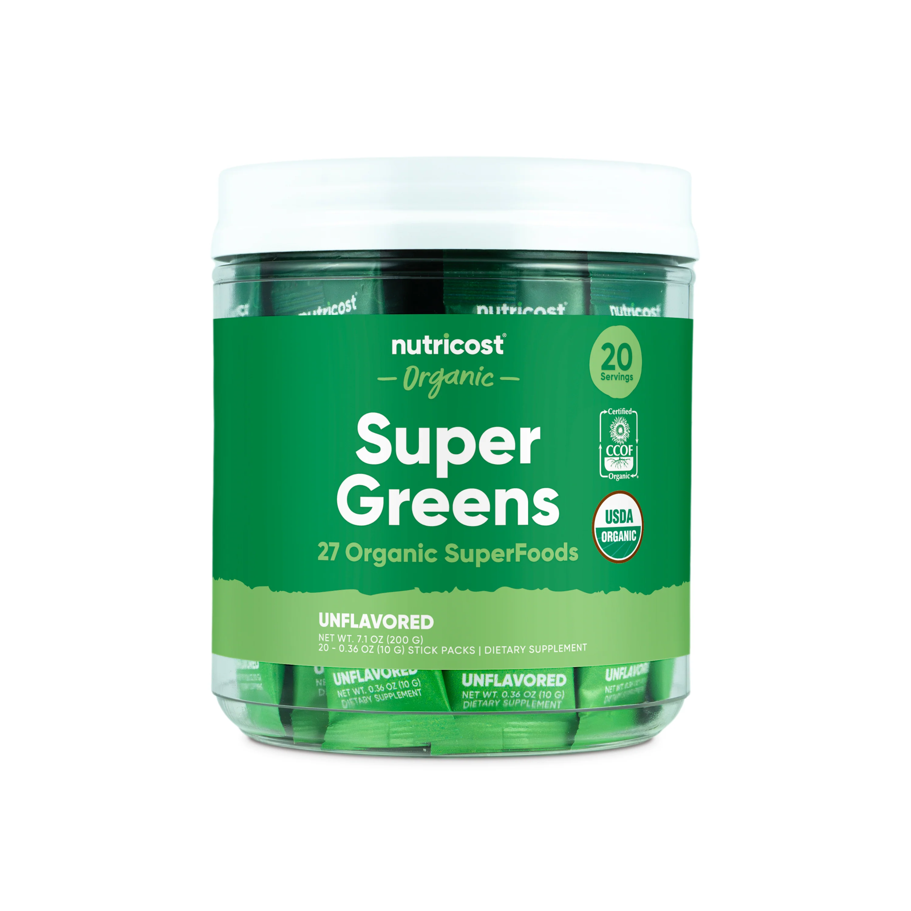Nutricost Organic Super Greens Stickpacks - Image 3