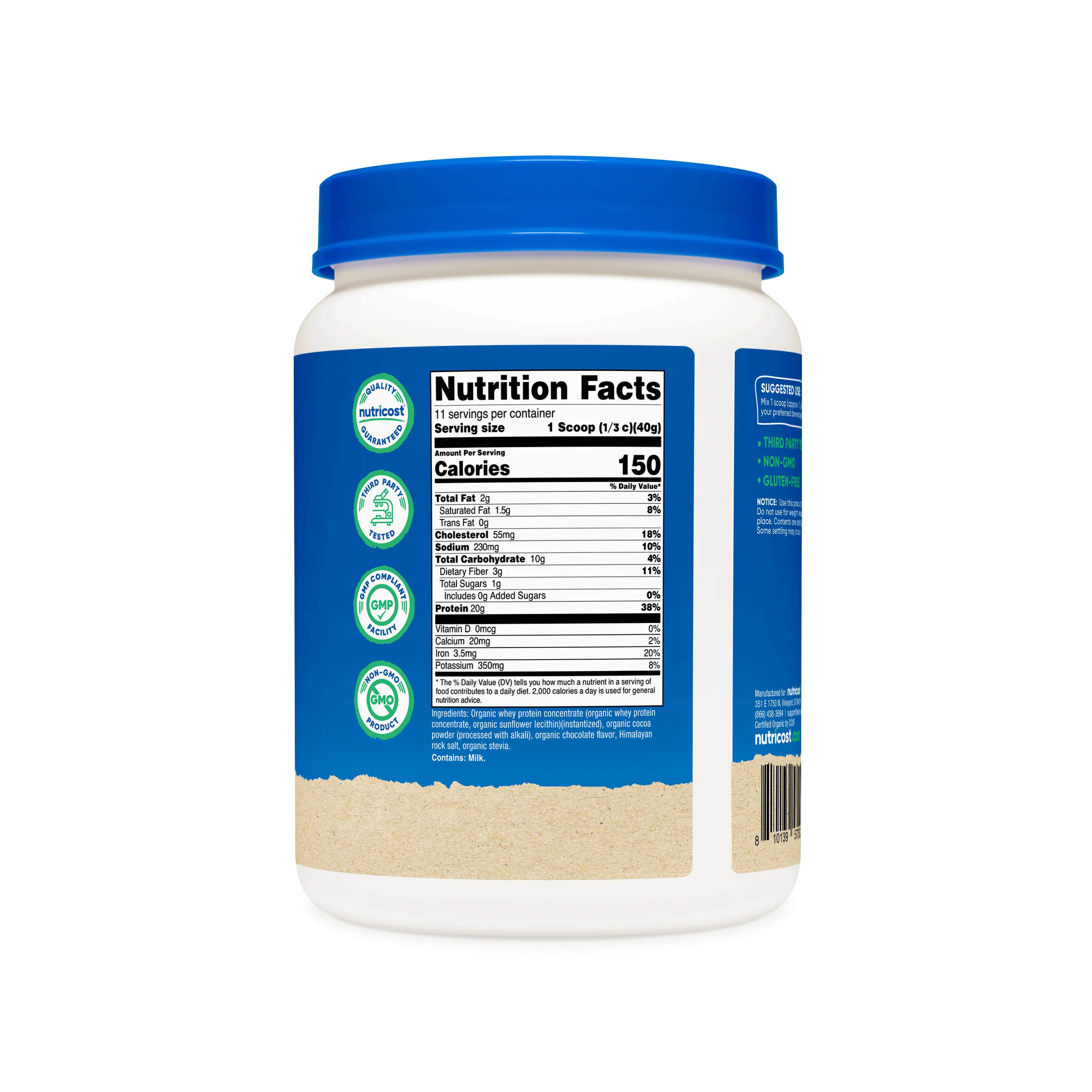Nutricost Organic Whey Protein - Image 3